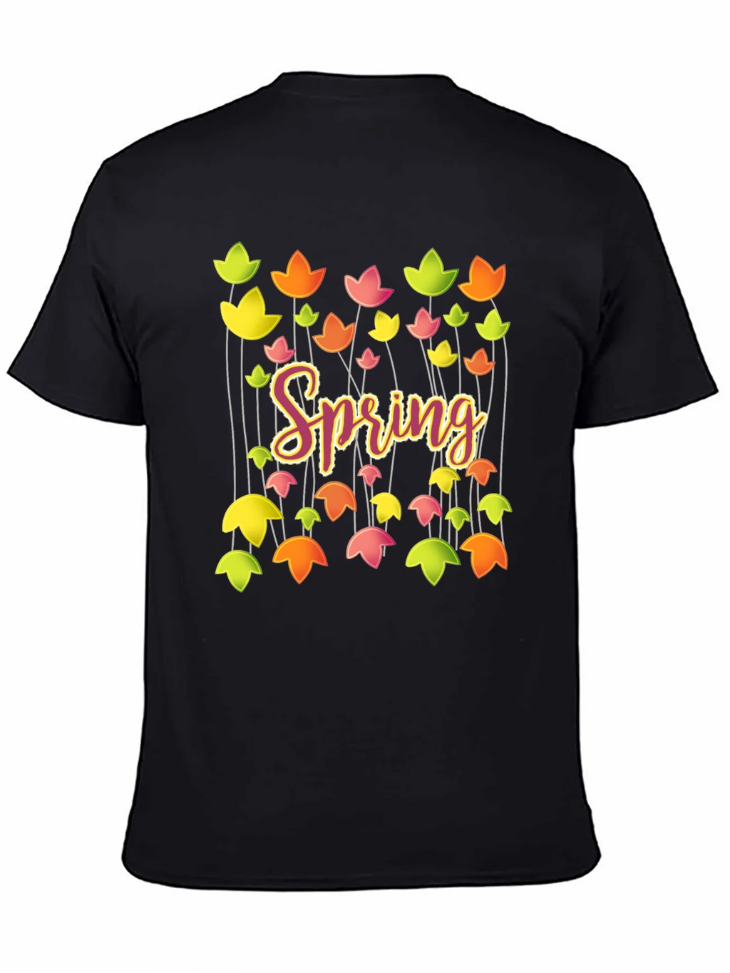 Spring Floral Graphic T-Shirt - Trendy Casual Tee product image 7