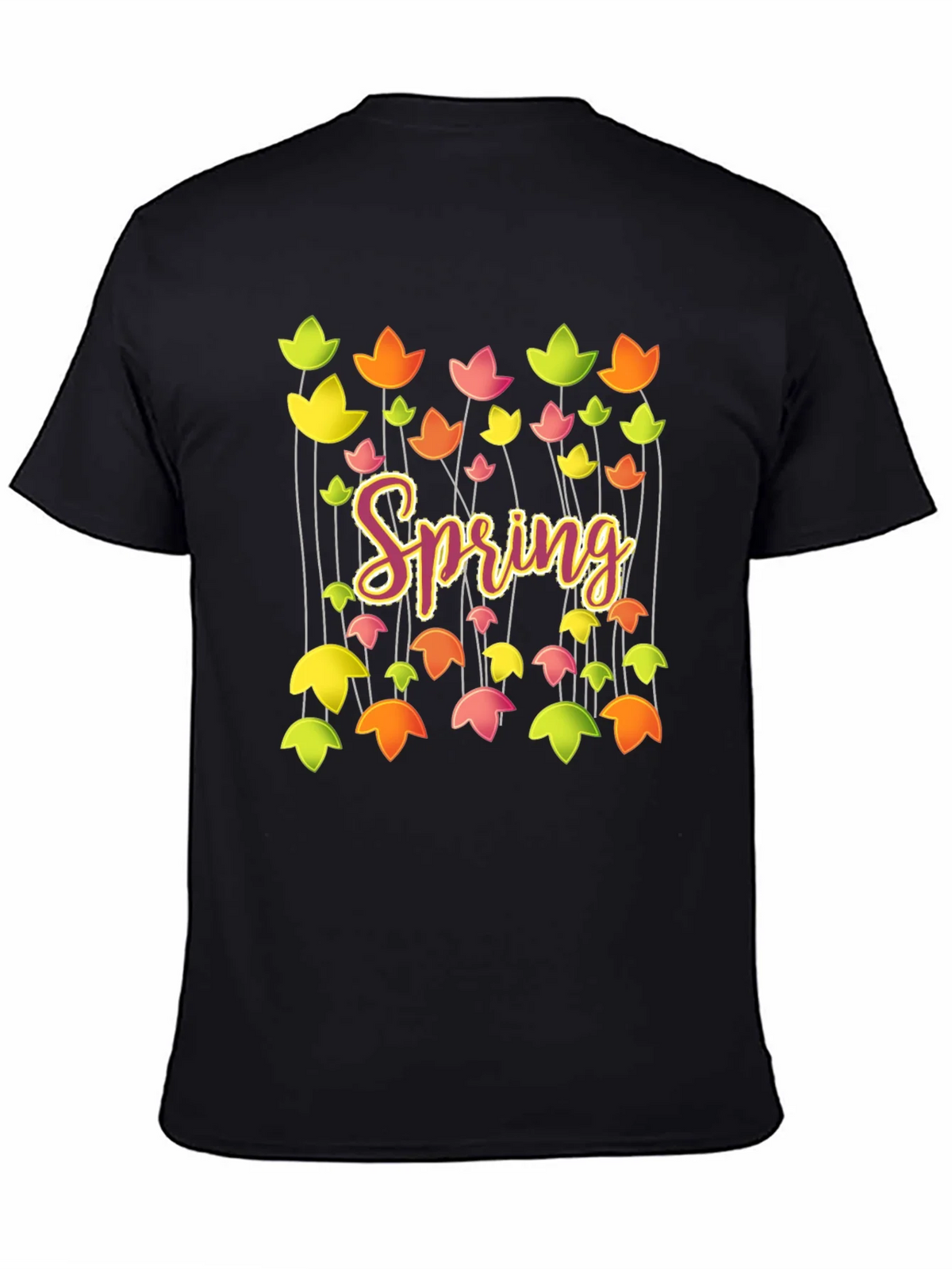Spring Floral Graphic T-Shirt - Trendy Casual Tee product image 7