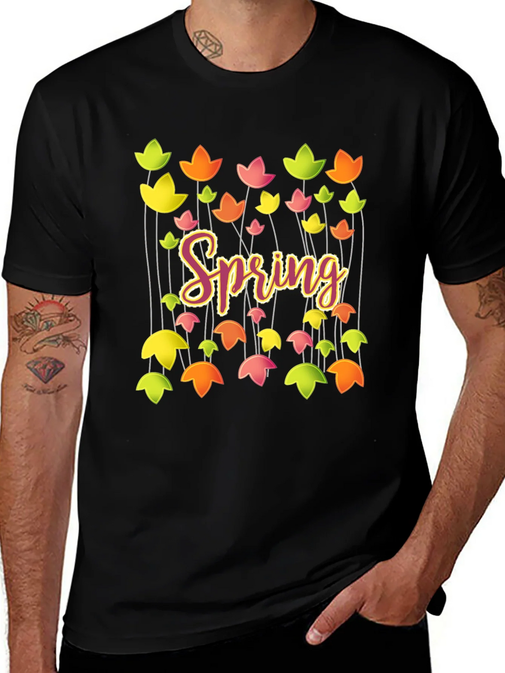 Spring Floral Graphic T-Shirt - Trendy Casual Tee product image 1