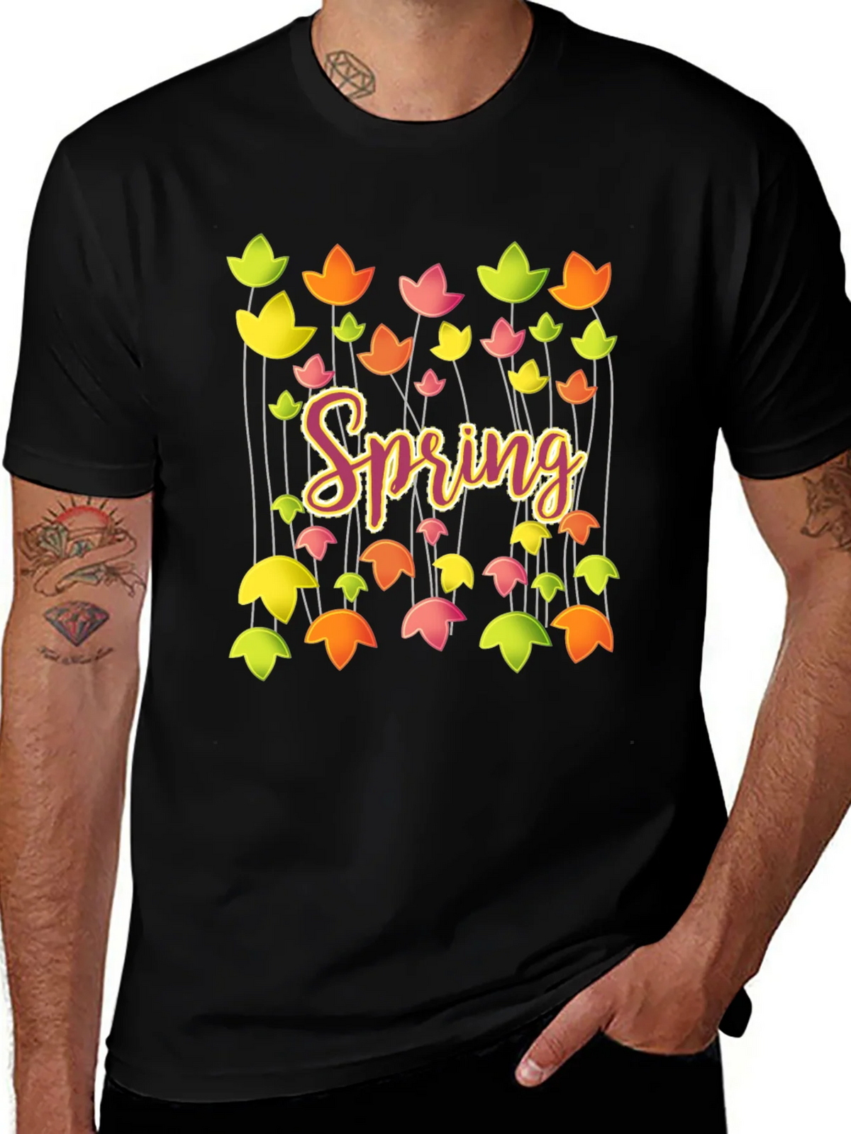 Spring Floral Graphic T-Shirt - Trendy Casual Tee product image 1