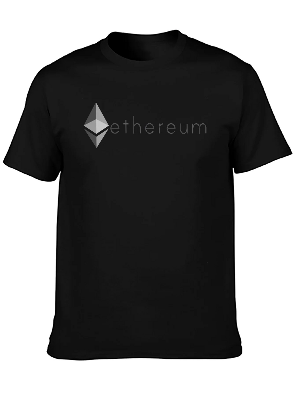 Ethereum Crypto T-Shirt - Black Cotton Blend Tee product image 6
