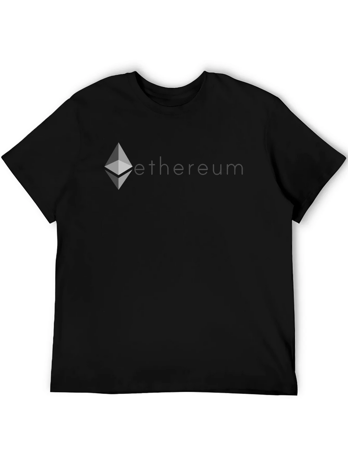 Ethereum Crypto T-Shirt - Black Cotton Blend Tee product image 8