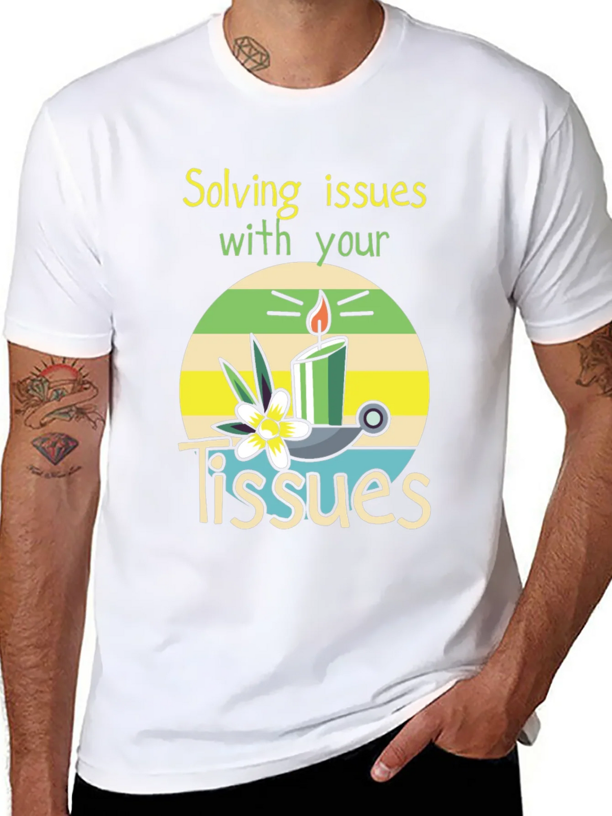 Solving Issues with Tissues T-Shirt product image 7