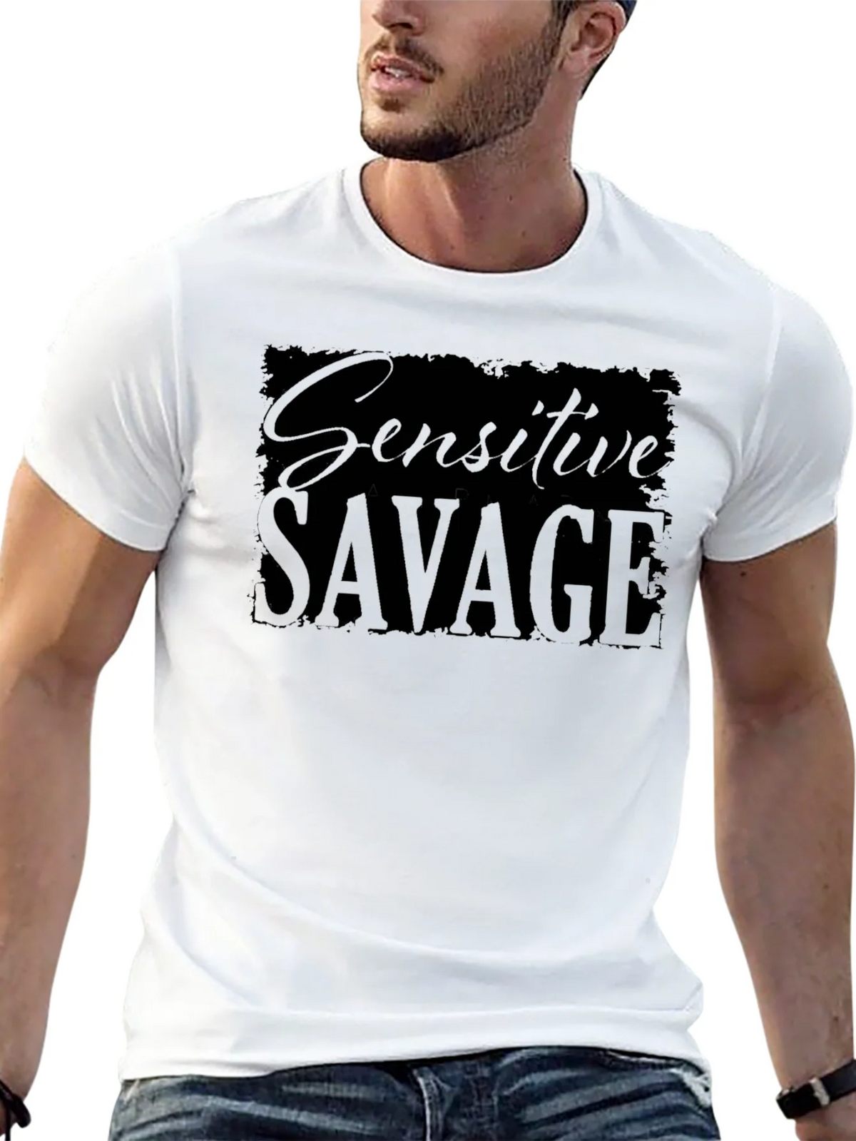 Sensitive Savage Graphic T-Shirt - Black product image 12