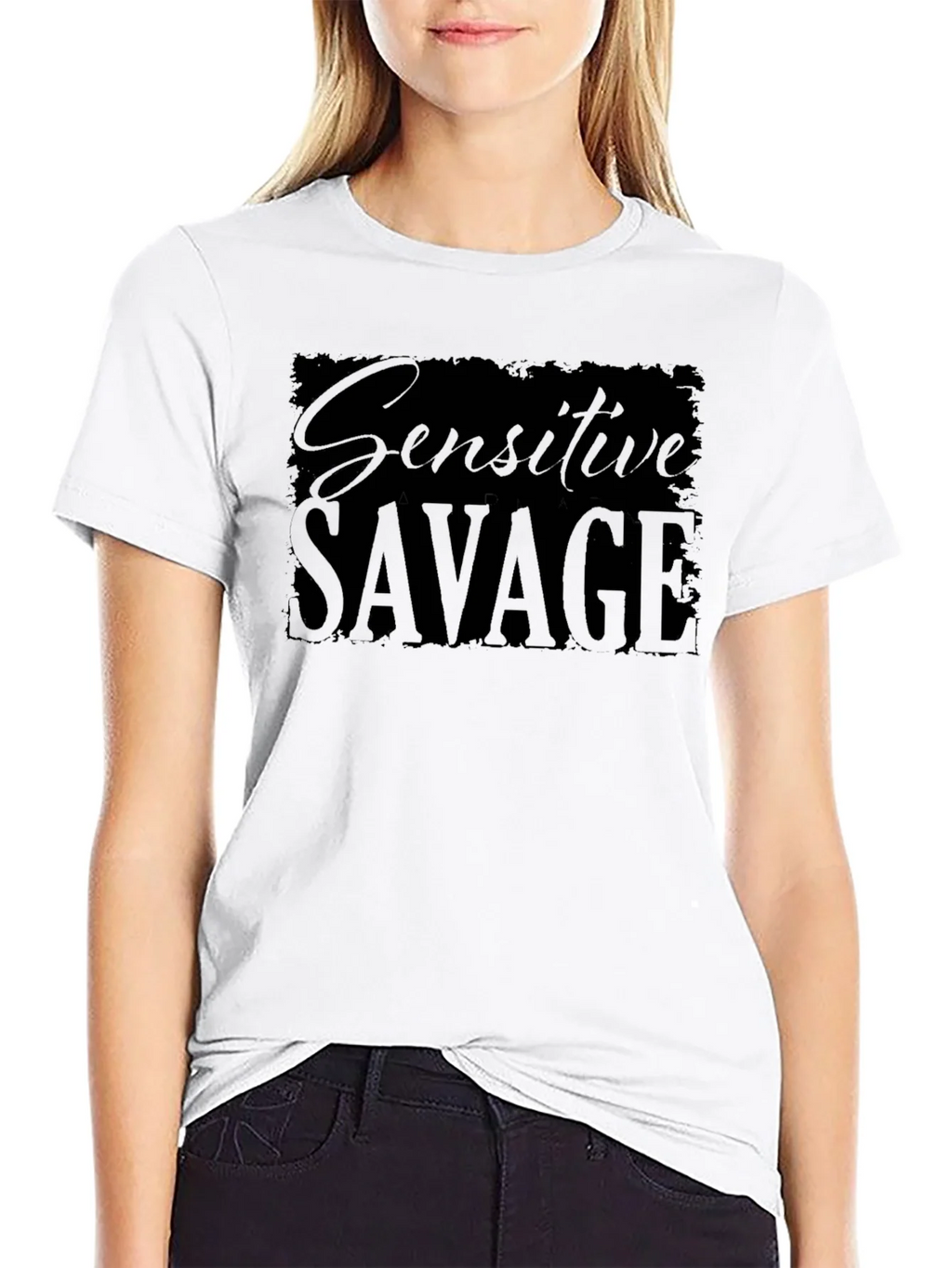 Sensitive Savage Graphic T-Shirt - Black product image 8