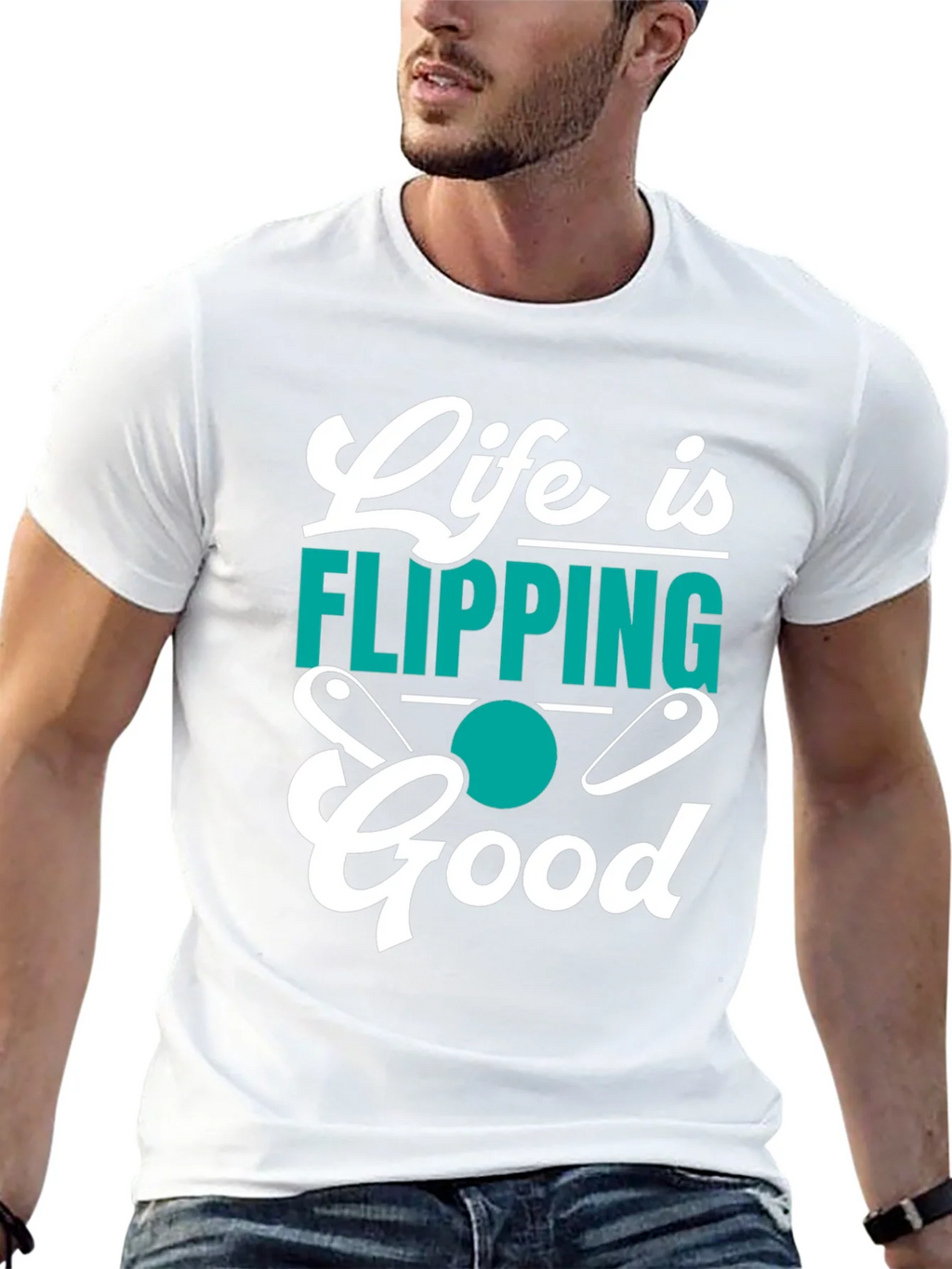 Life is Flipping Good T-Shirt product image 4