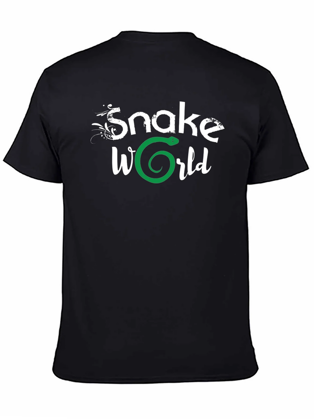 Snake World Graphic T-Shirt - Black product image 4
