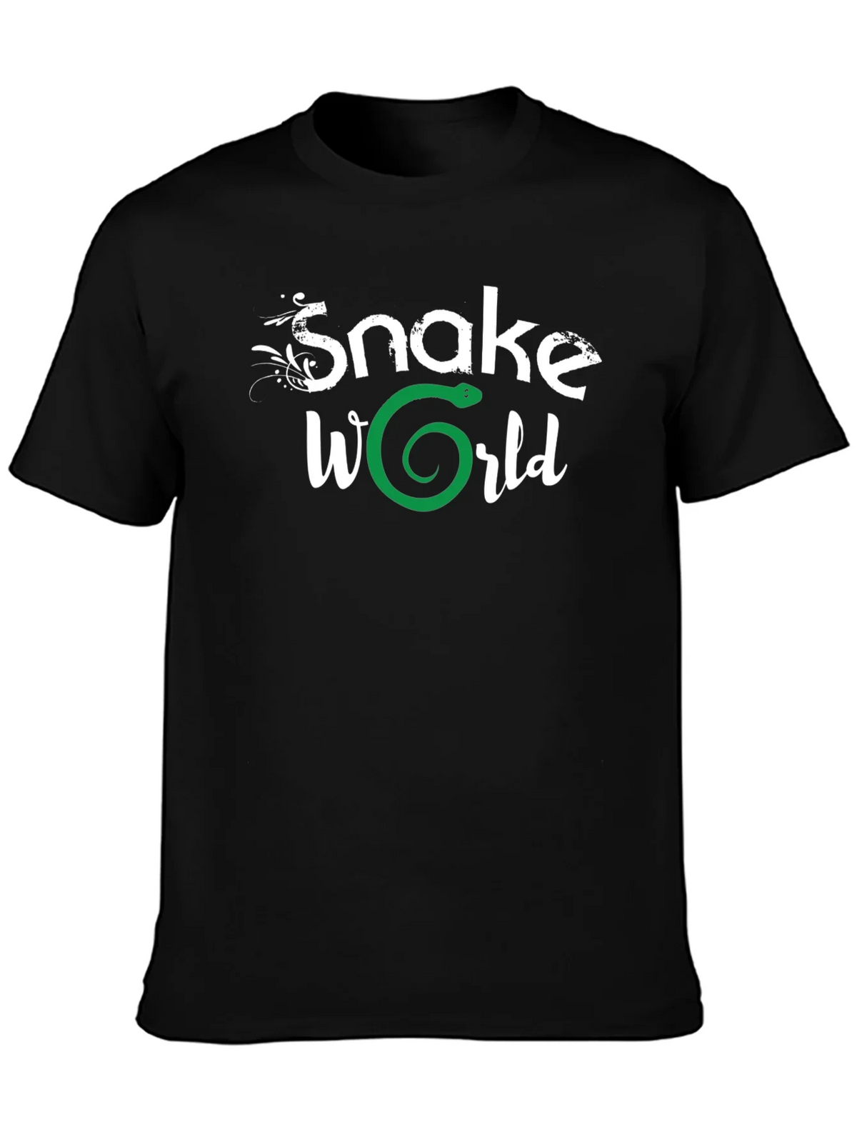 Snake World Graphic T-Shirt - Black product image 3