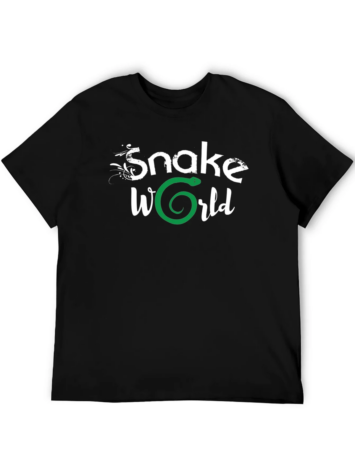 Snake World Graphic T-Shirt - Black product image 5