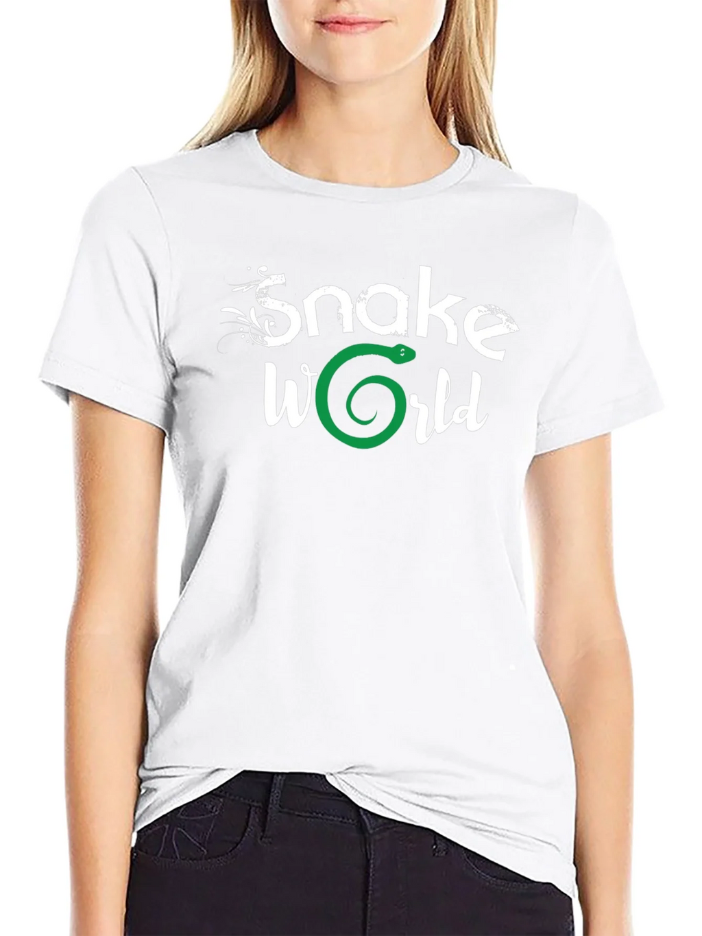 Snake World Graphic T-Shirt - Black product image 8