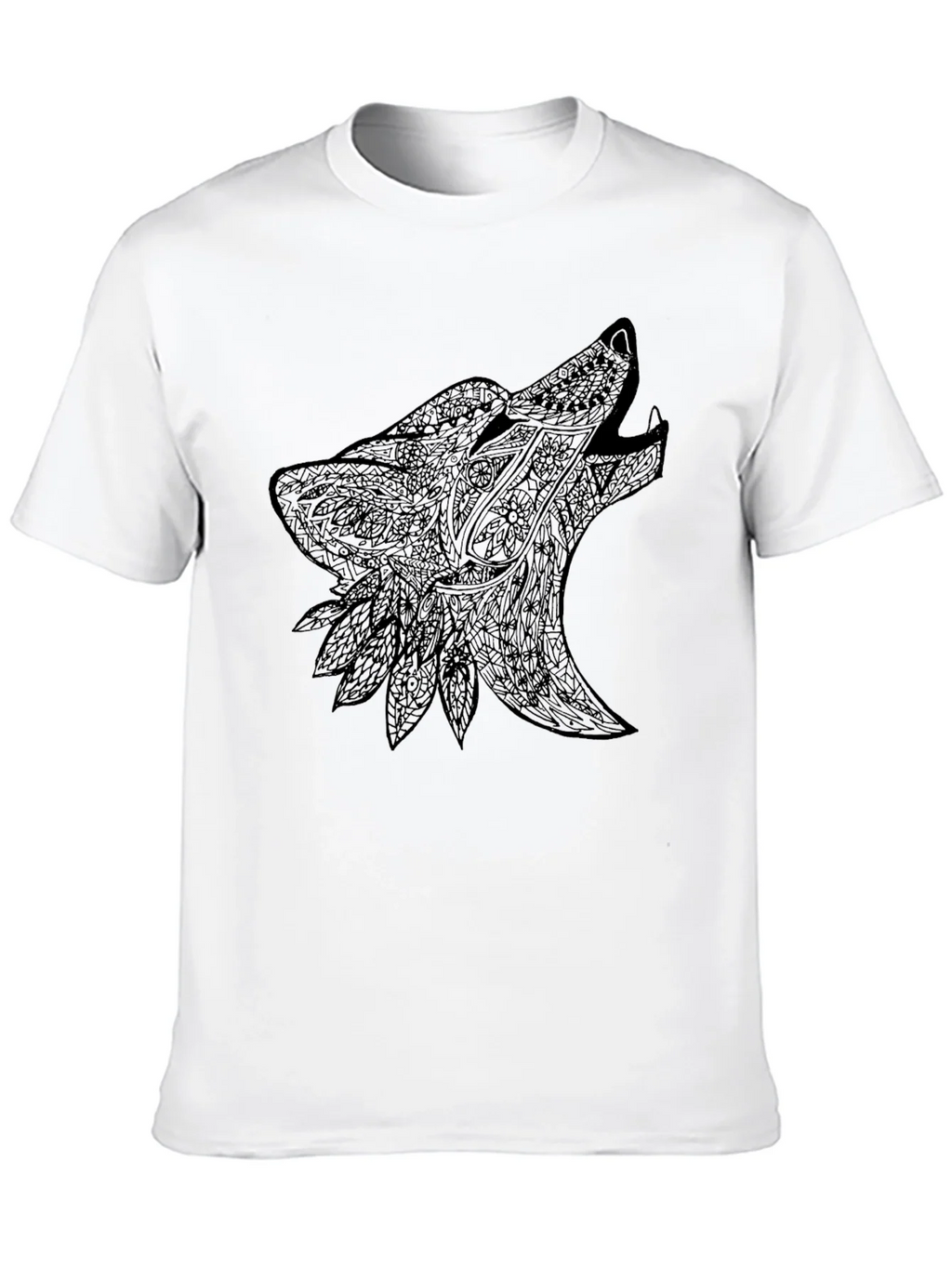 Black Wolf Design Graphic Tee product image 9