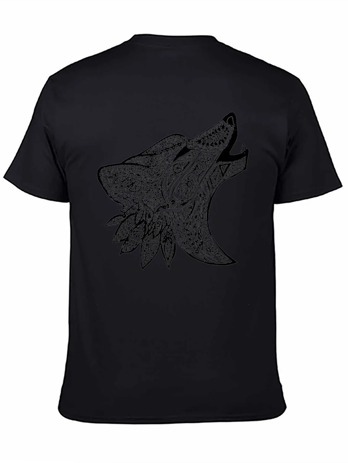 Black Wolf Design Graphic Tee product image 4
