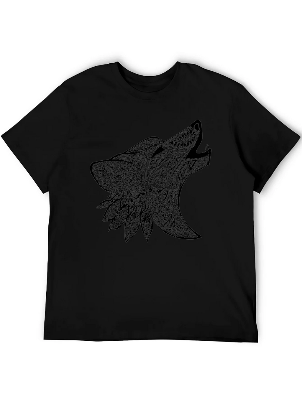 Black Wolf Design Graphic Tee product image 5