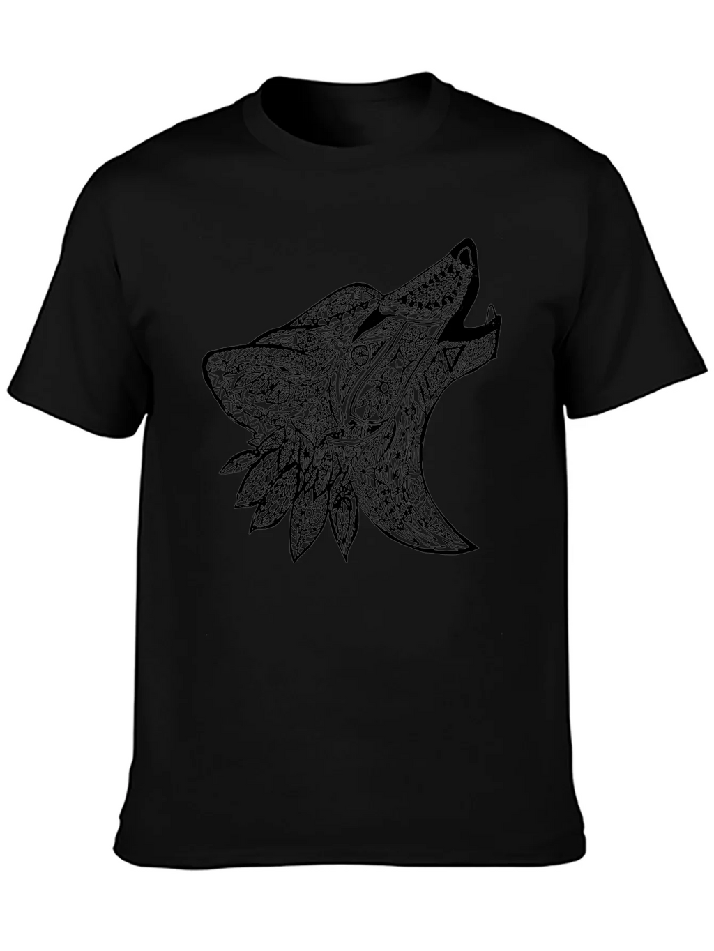 Black Wolf Design Graphic Tee product image 3