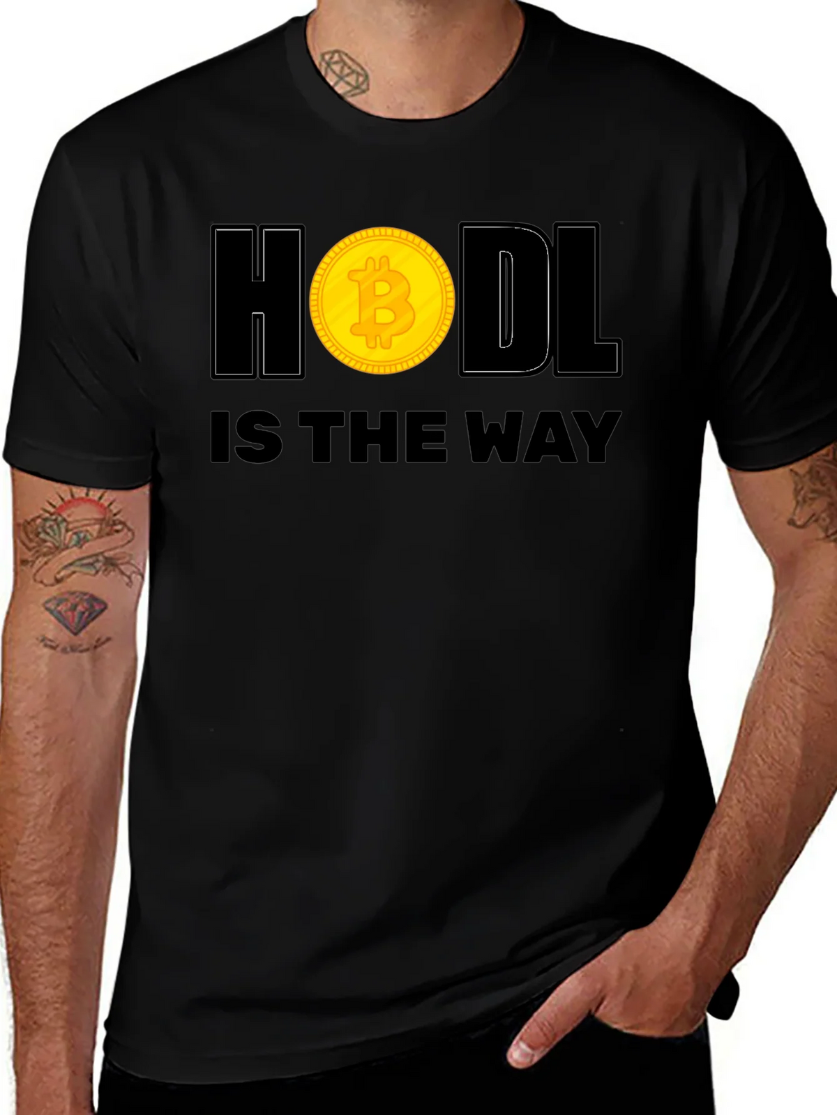 HODL is the Way T-Shirt - Bitcoin Crypto product image 1