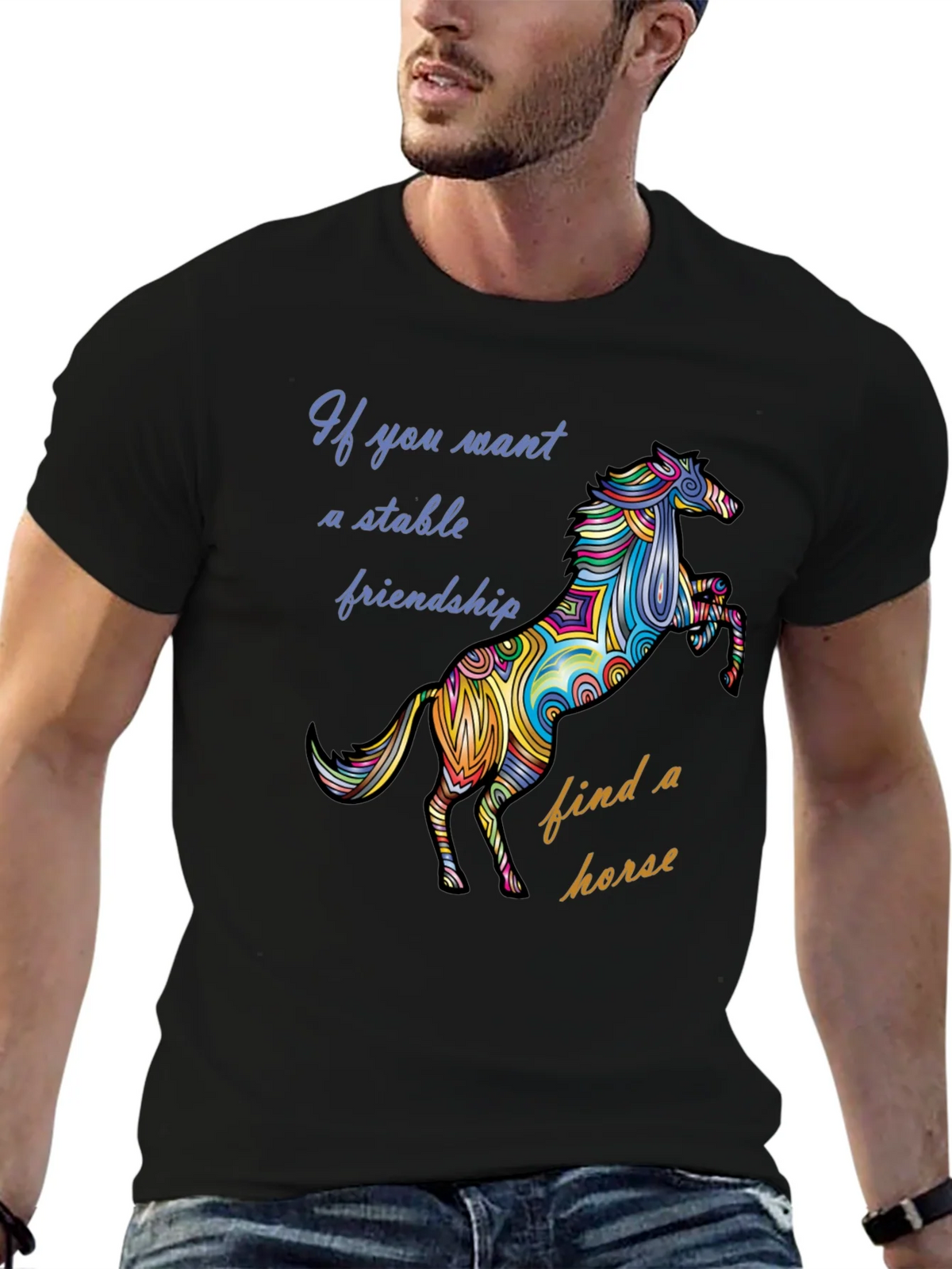 Stable Friendship Horse Graphic Tee product image 9