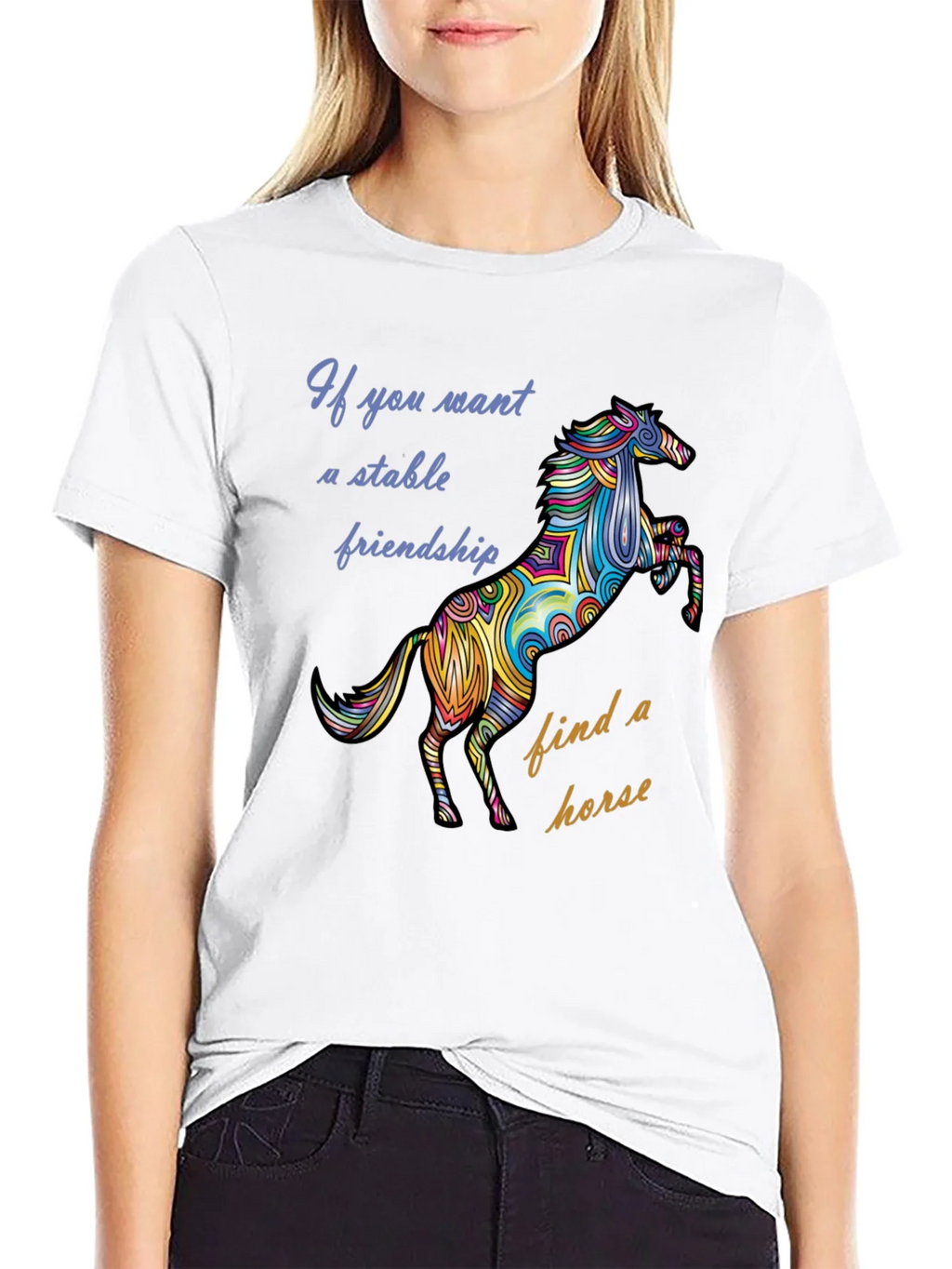 Stable Friendship Horse Graphic Tee product image 11