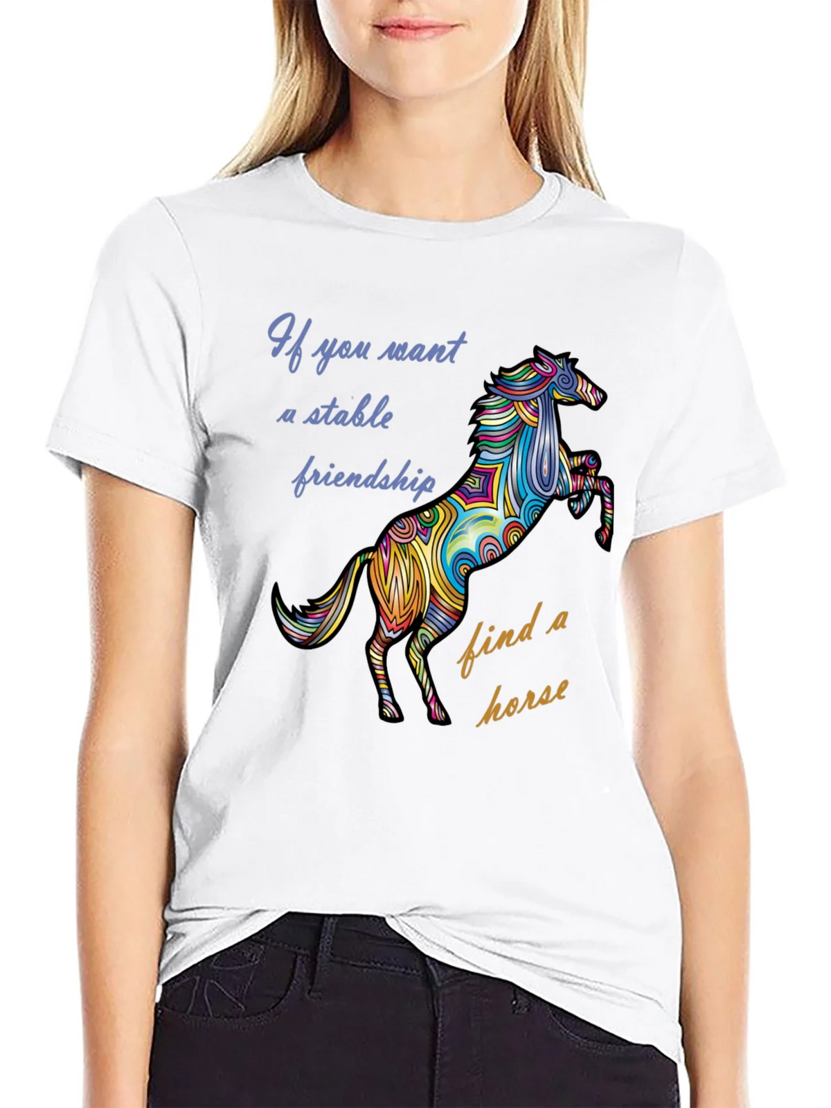 Stable Friendship Horse Graphic Tee product image 11