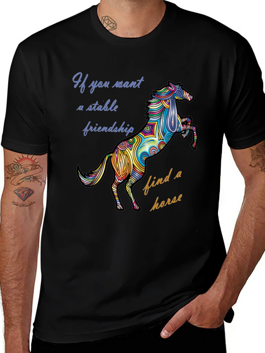 Stable Friendship Horse Graphic Tee product image 1
