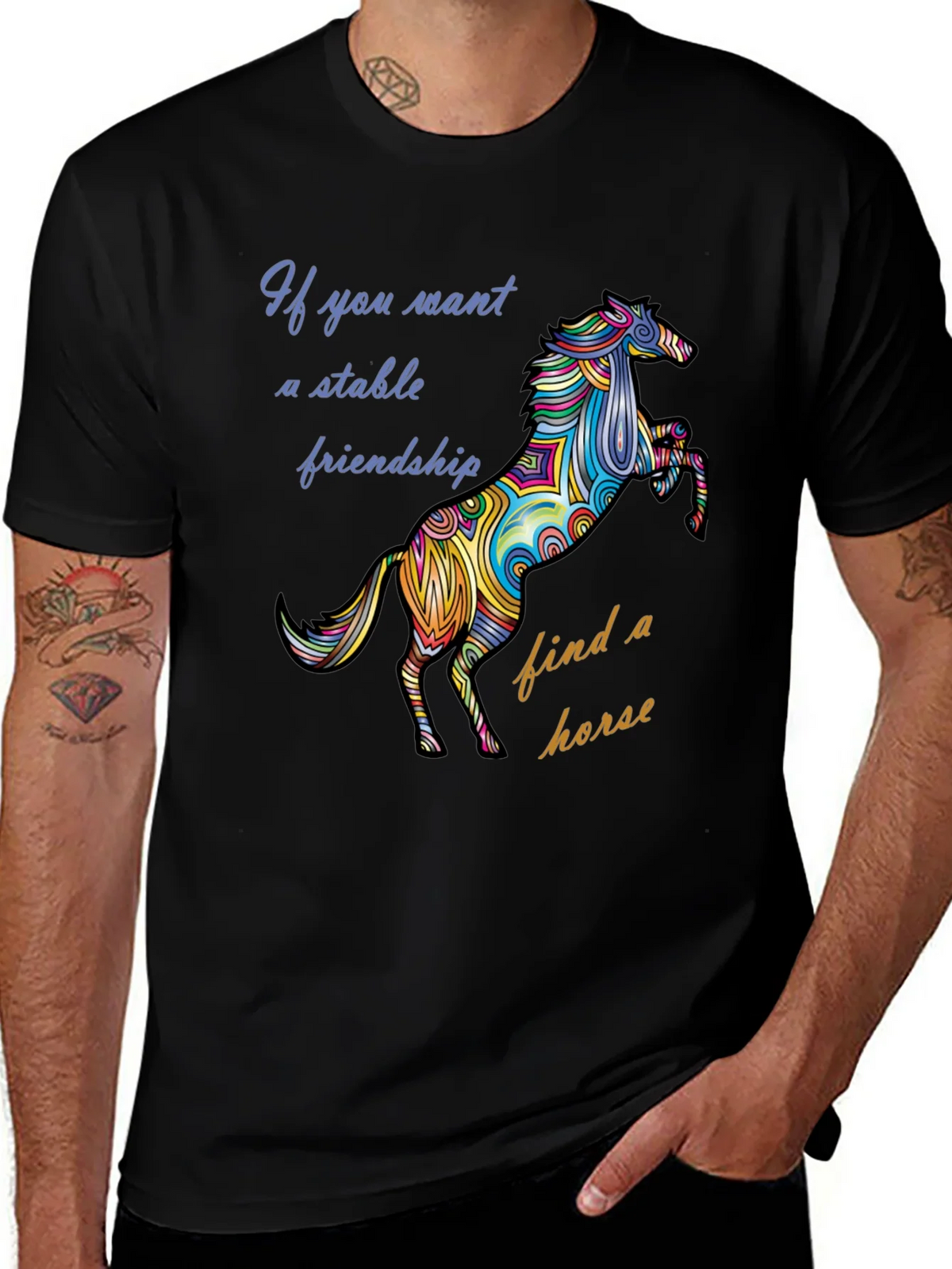 Stable Friendship Horse Graphic Tee product image 1