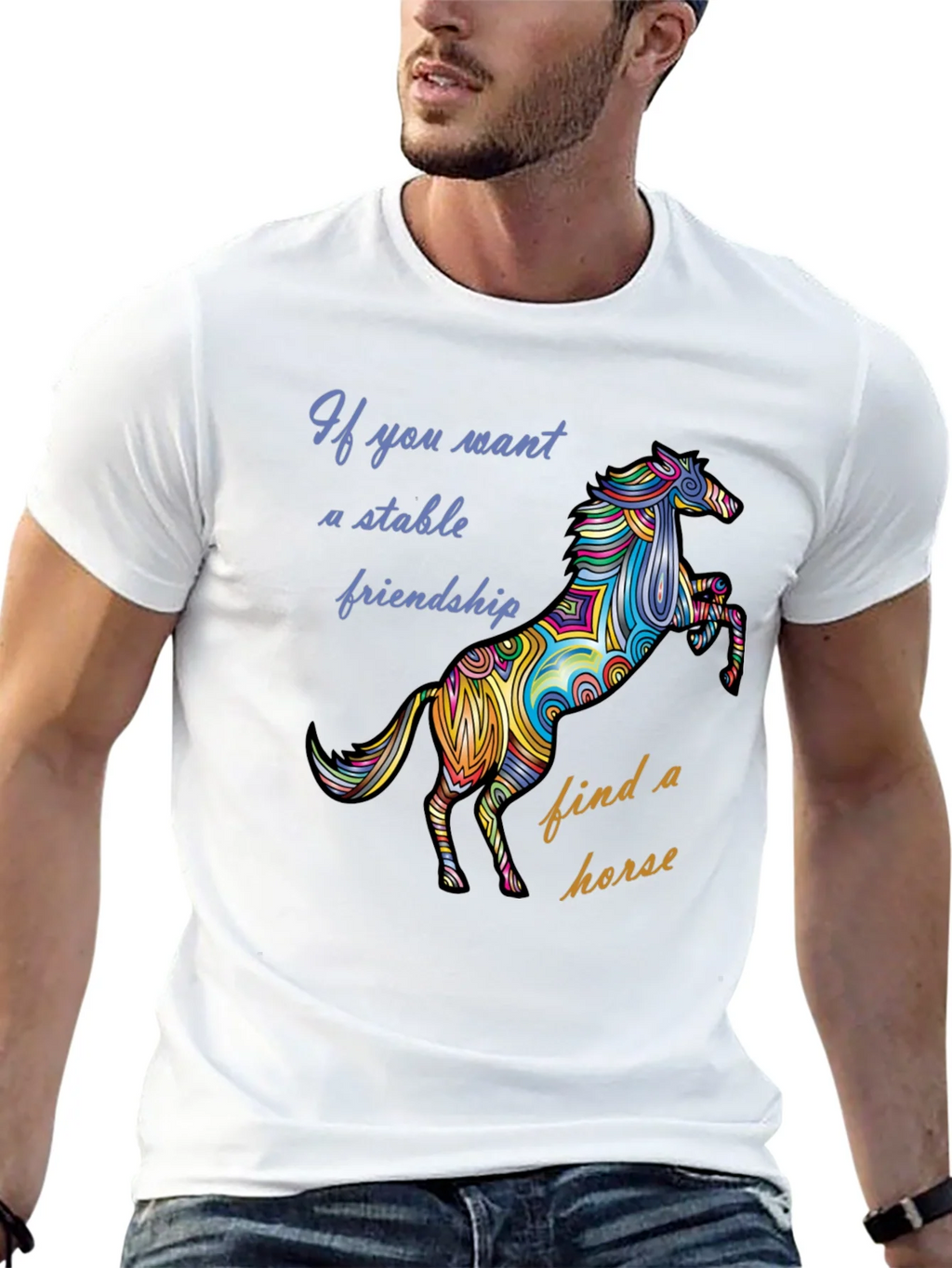 Stable Friendship Horse Graphic Tee product image 4