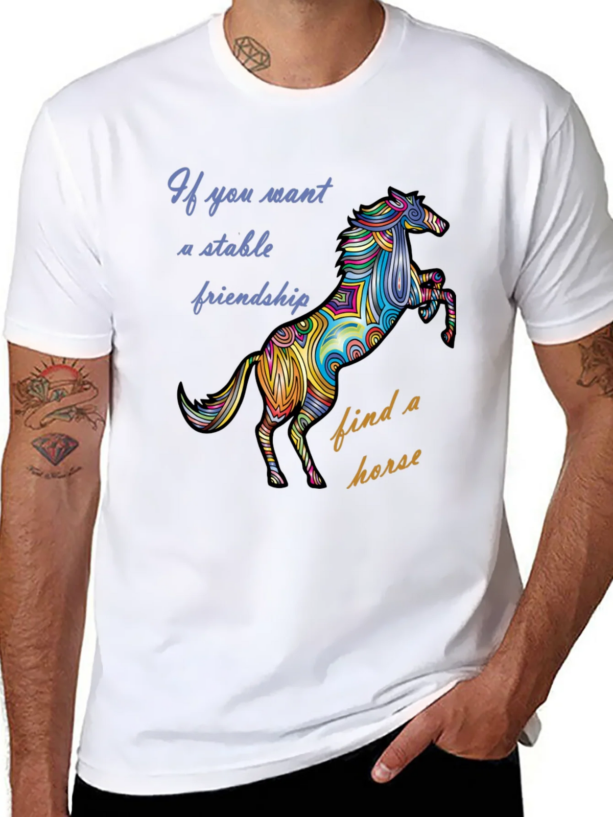 Stable Friendship Horse Graphic Tee product image 10
