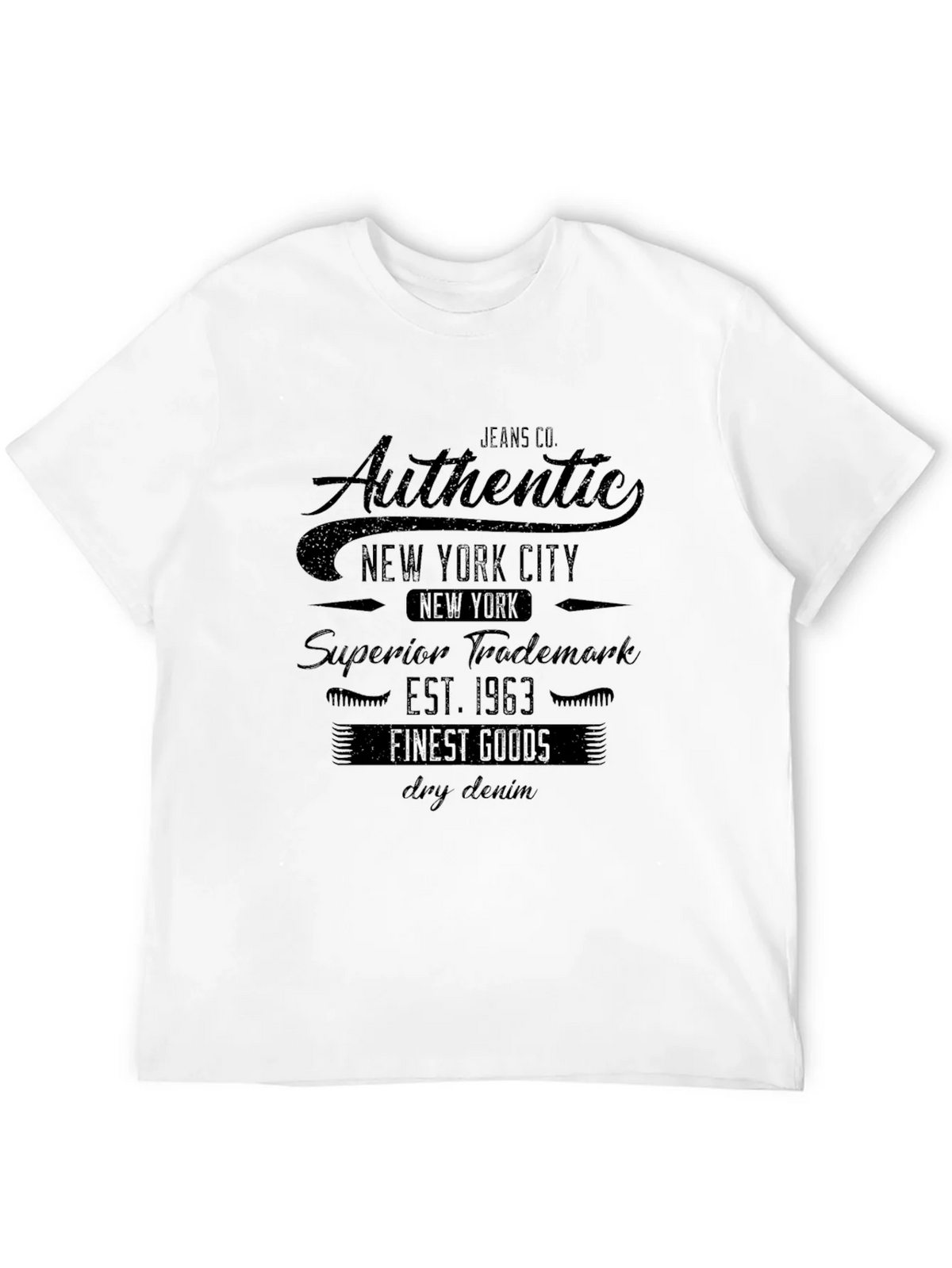 Authentic New York City Black T-Shirt product image 3