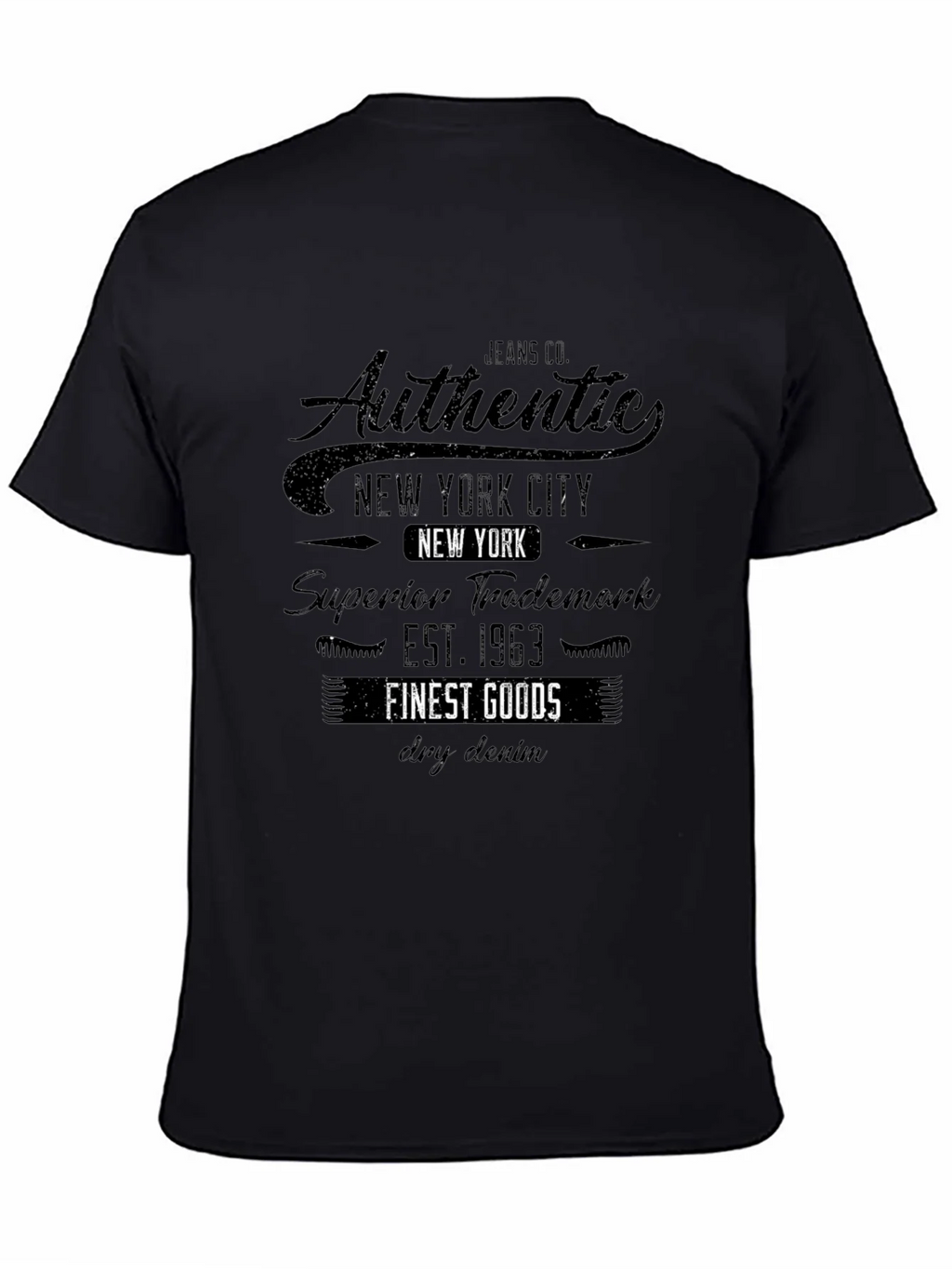 Authentic New York City Black T-Shirt product image 7