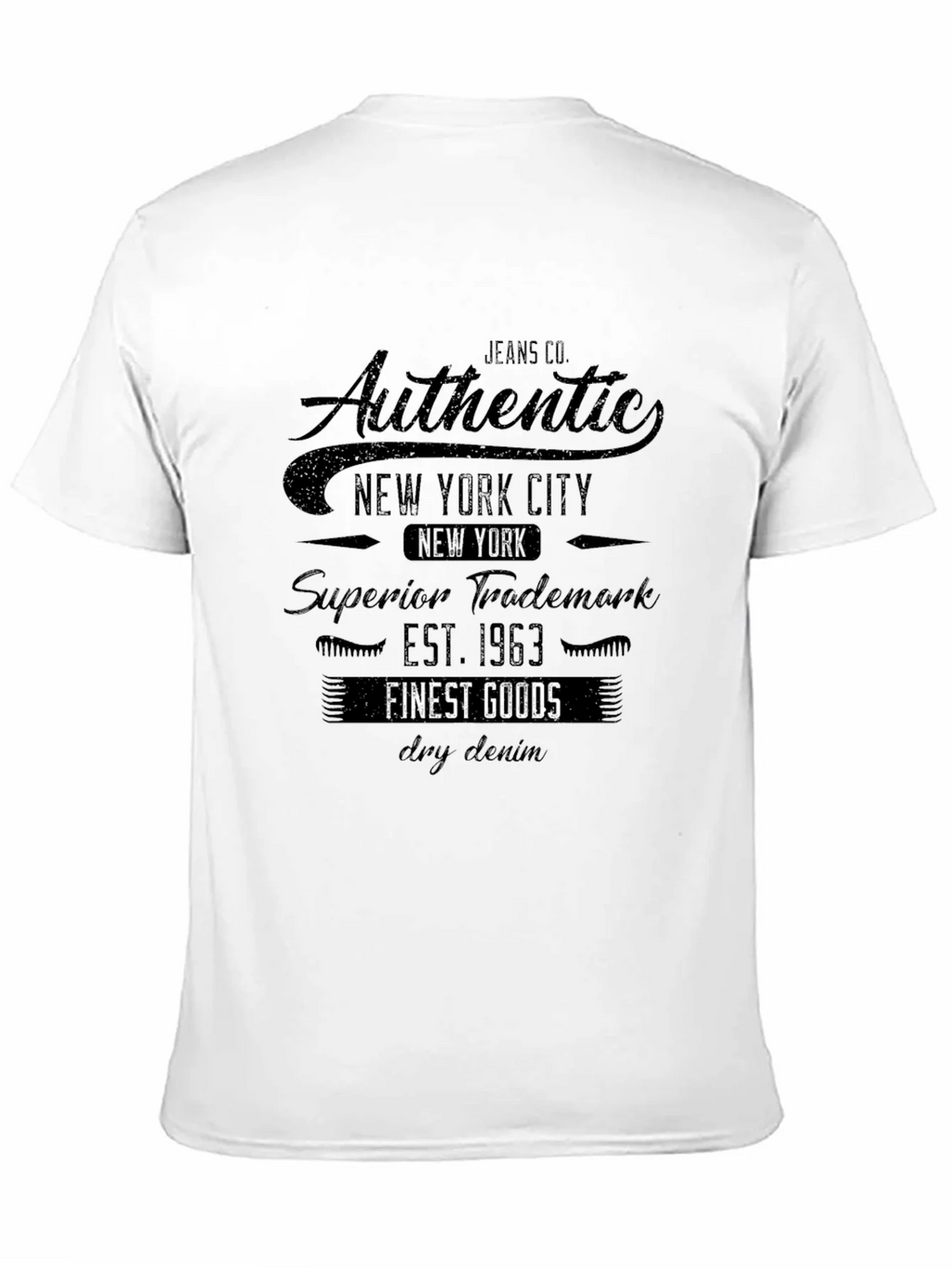 Authentic New York City Black T-Shirt product image 2