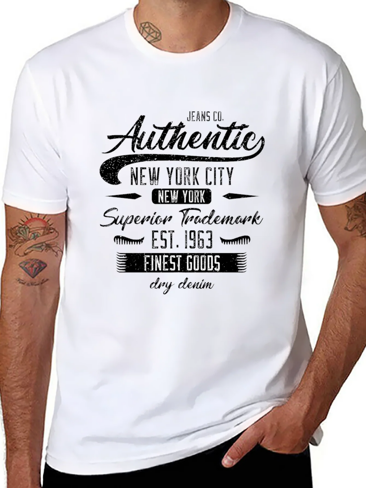 Authentic New York City Black T-Shirt product image 10