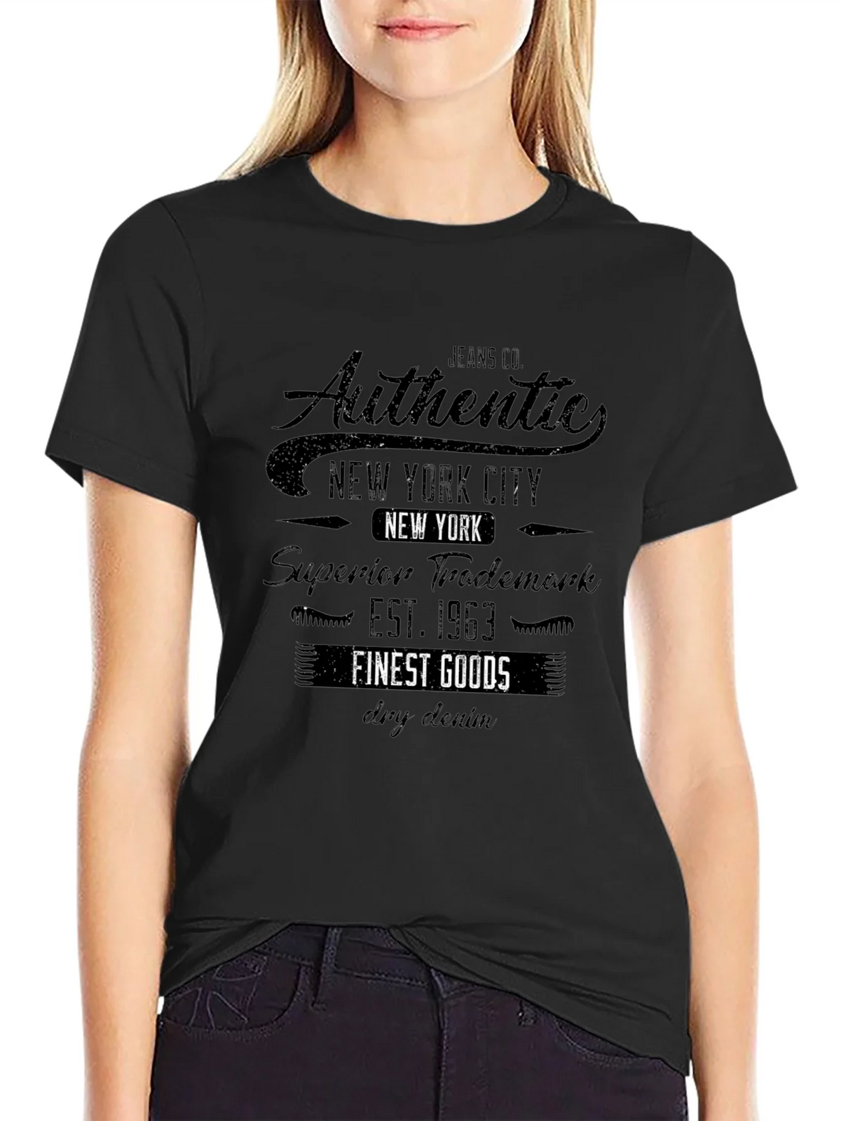 Authentic New York City Black T-Shirt product image 5