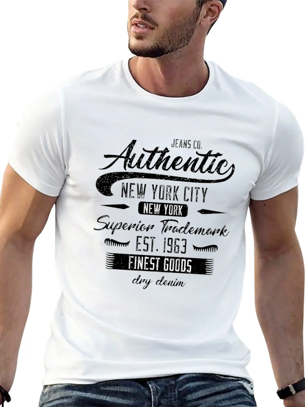 Authentic New York City Black T-Shirt product image 4