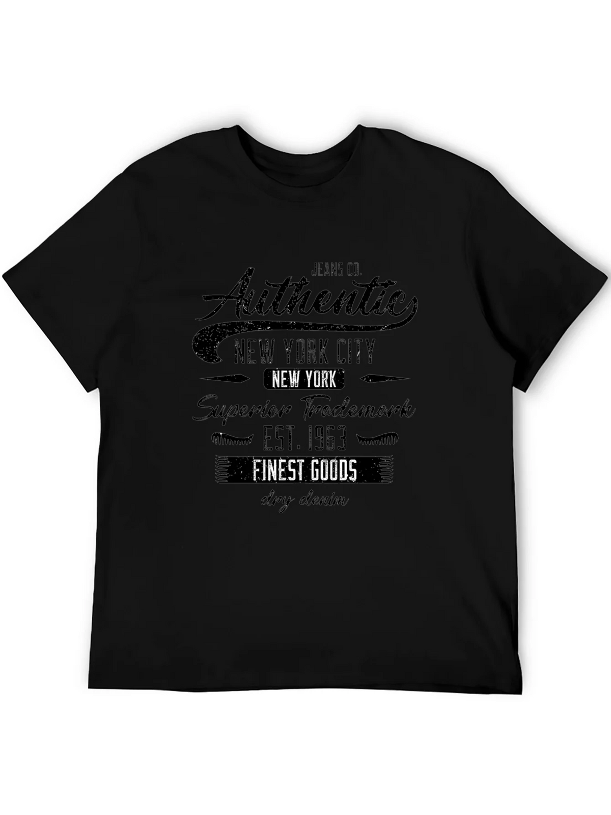 Authentic New York City Black T-Shirt product image 8
