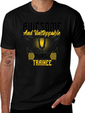 Awesome Nurse Trainee T-Shirt - Black Cotton product image 1