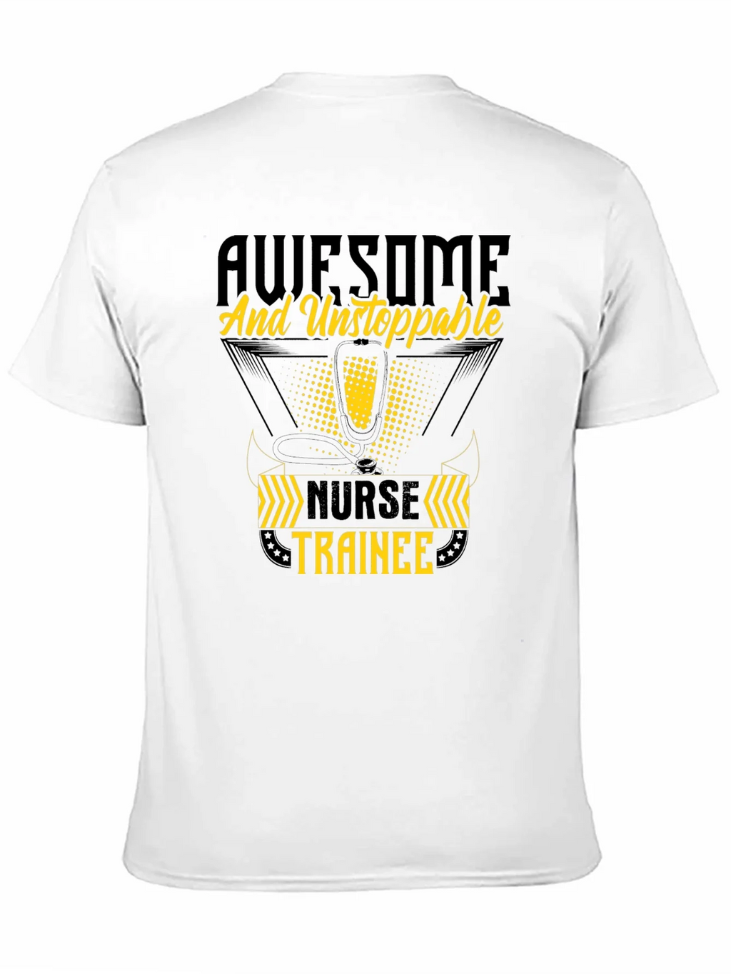 Awesome Nurse Trainee T-Shirt - Black Cotton product image 10