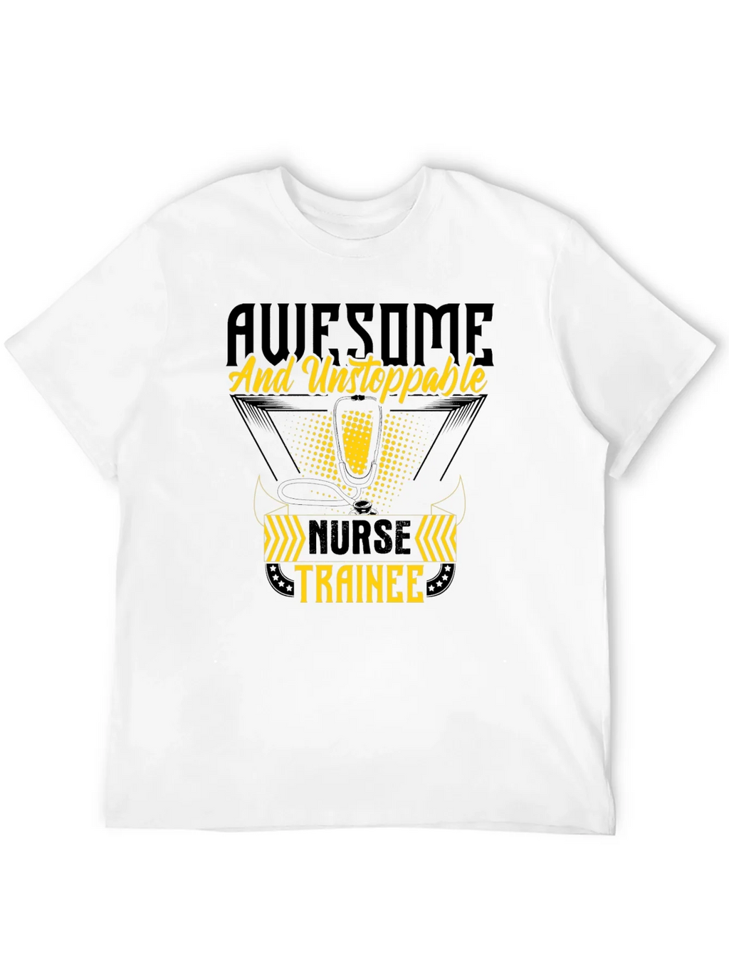 Awesome Nurse Trainee T-Shirt - Black Cotton product image 11