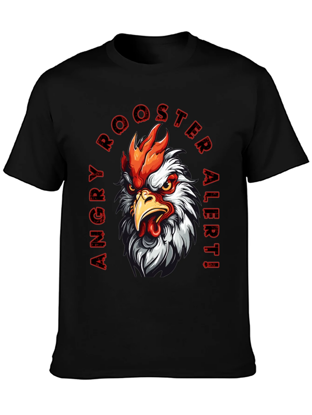 Angry Rooster Alert Graphic Tee product image 3