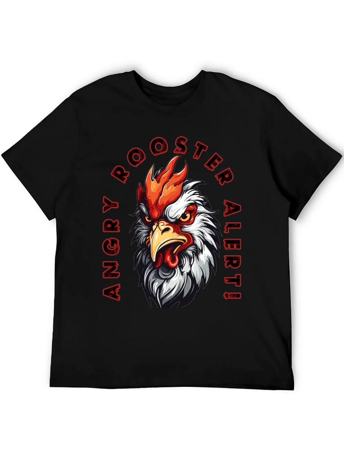 Angry Rooster Alert Graphic Tee product image 5