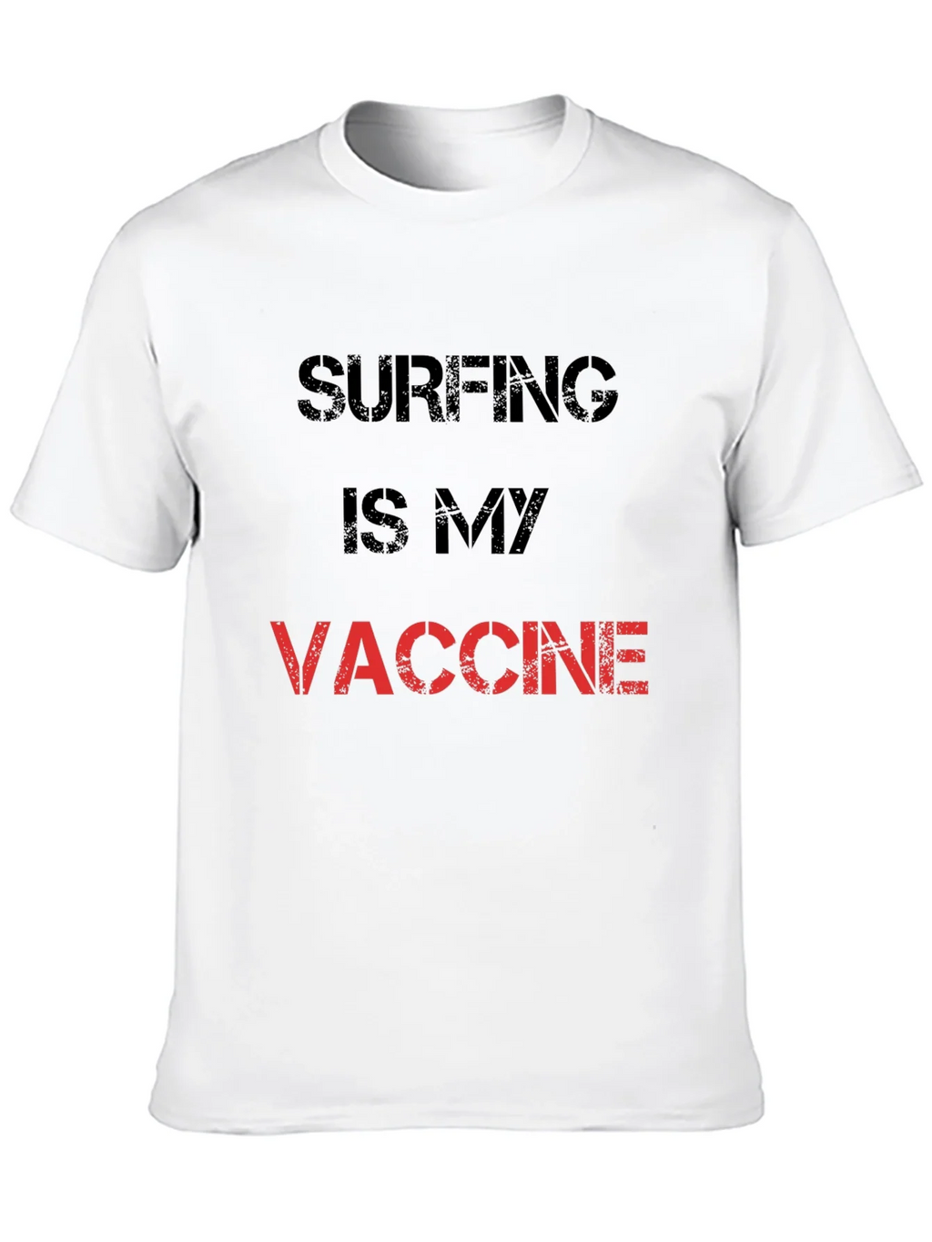 Surfing is My Vaccine T-Shirt - Black Cotton Tee product image 9