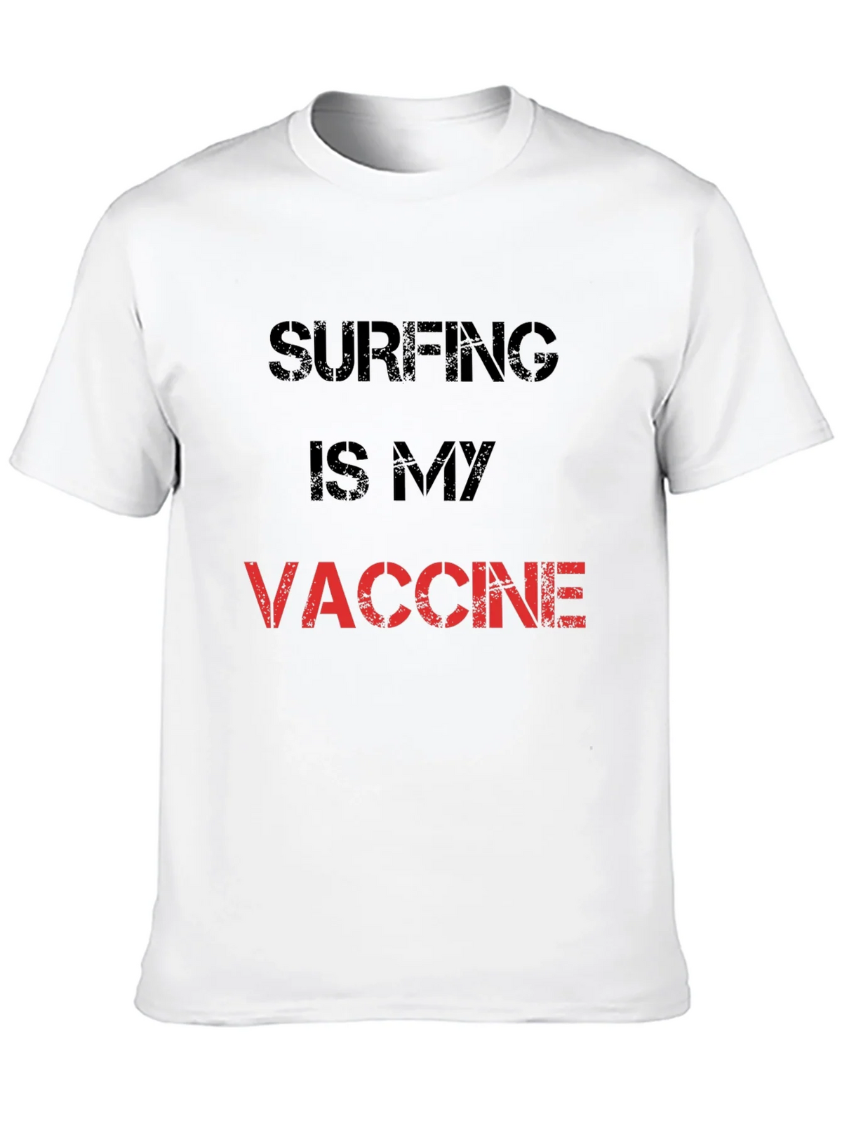Surfing is My Vaccine T-Shirt - Black Cotton Tee product image 9