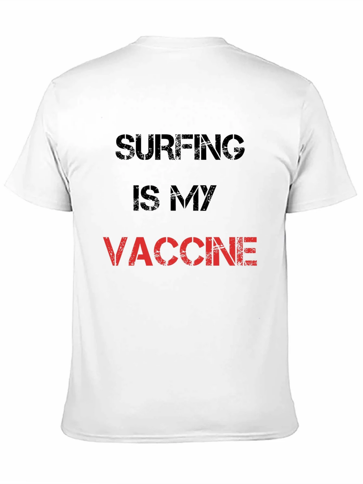 Surfing is My Vaccine T-Shirt - Black Cotton Tee product image 10