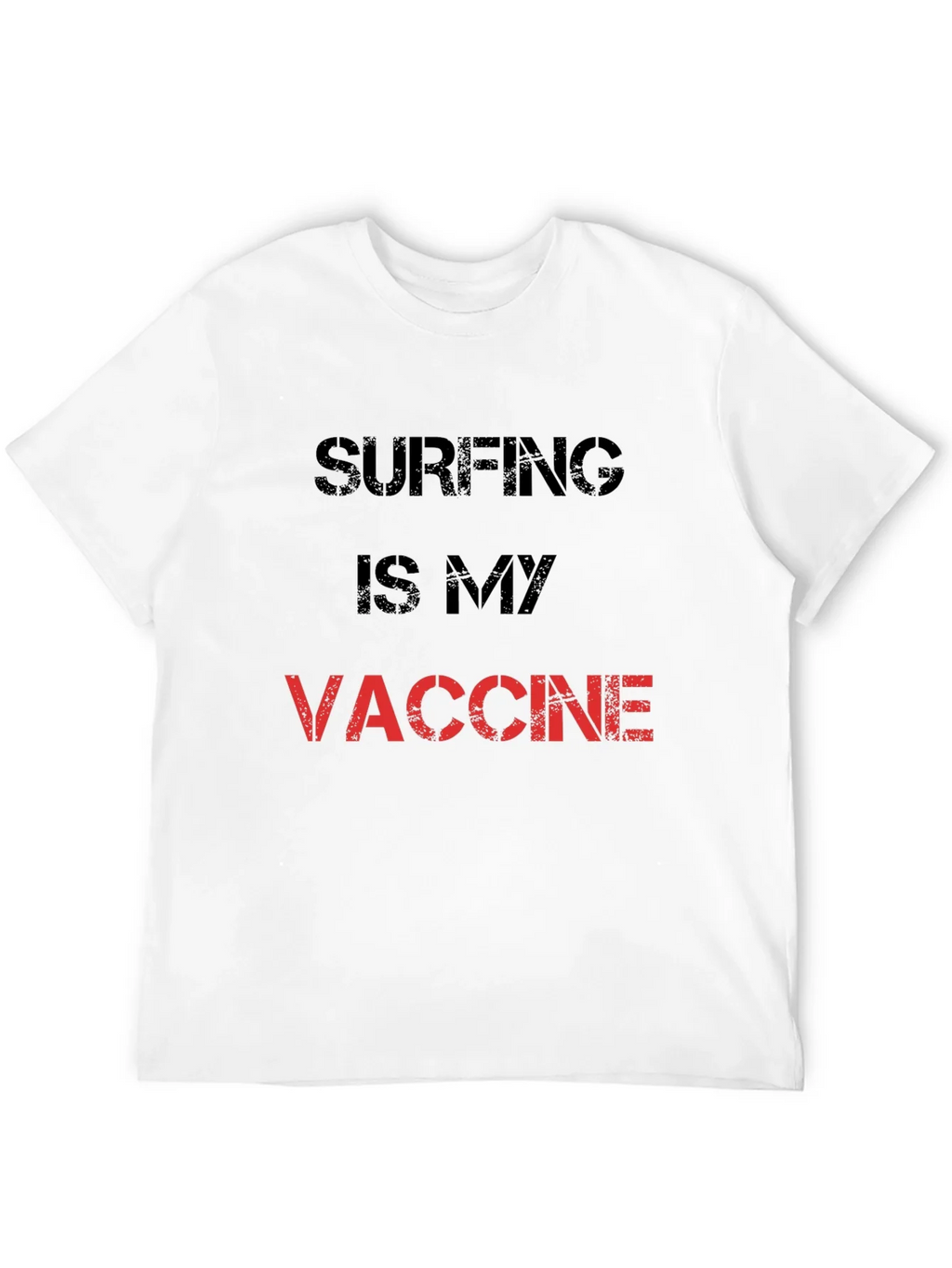 Surfing is My Vaccine T-Shirt - Black Cotton Tee product image 11