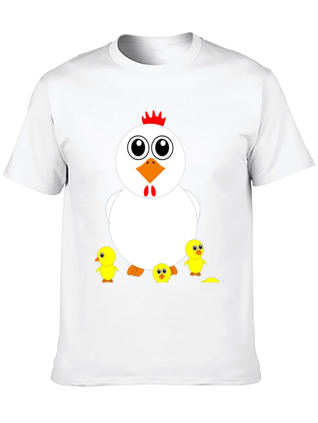 Funny Chicken & Chicks Graphic T-Shirt - Casual Black Tee product image 9