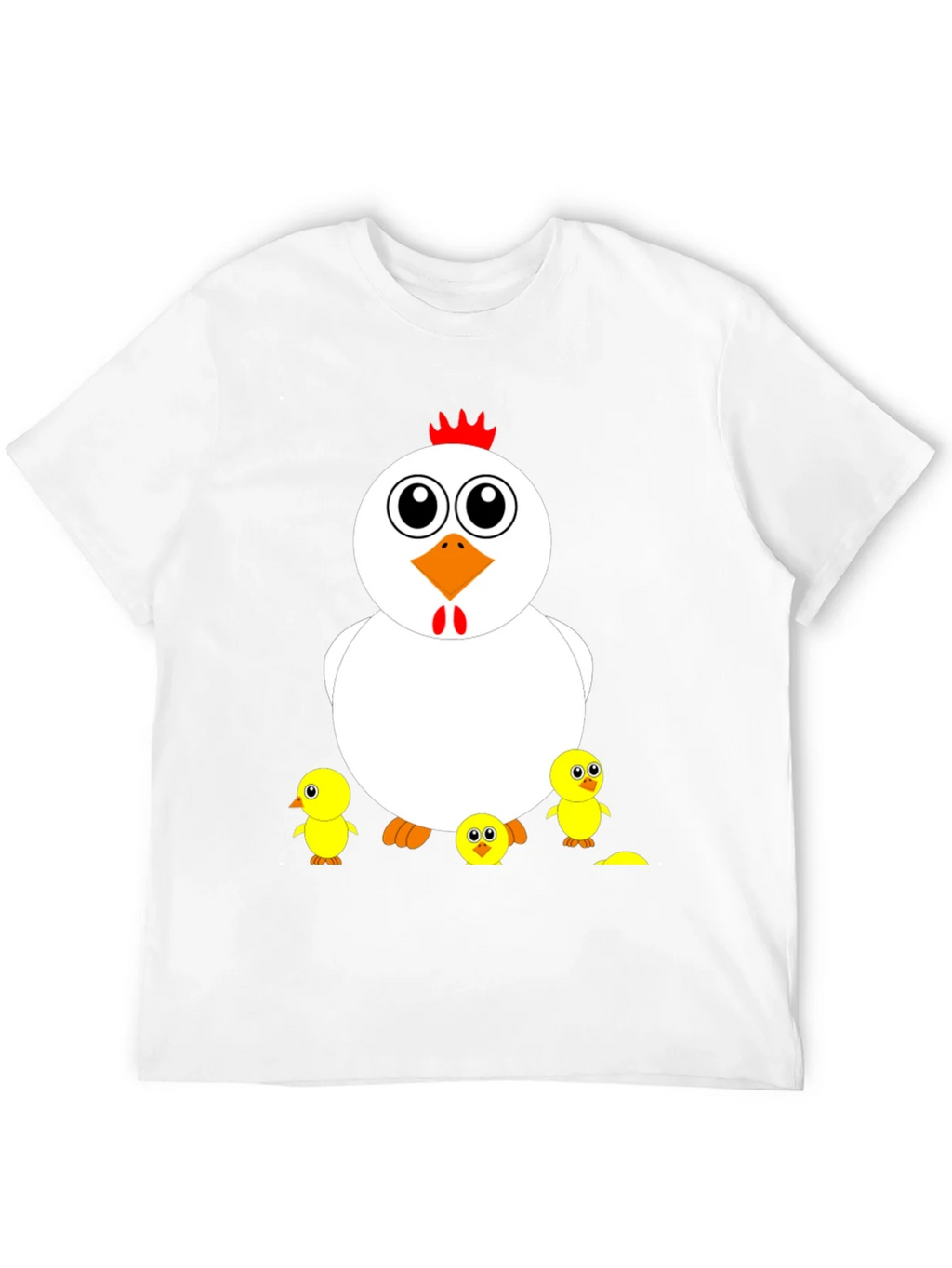 Funny Chicken & Chicks Graphic T-Shirt - Casual Black Tee product image 11
