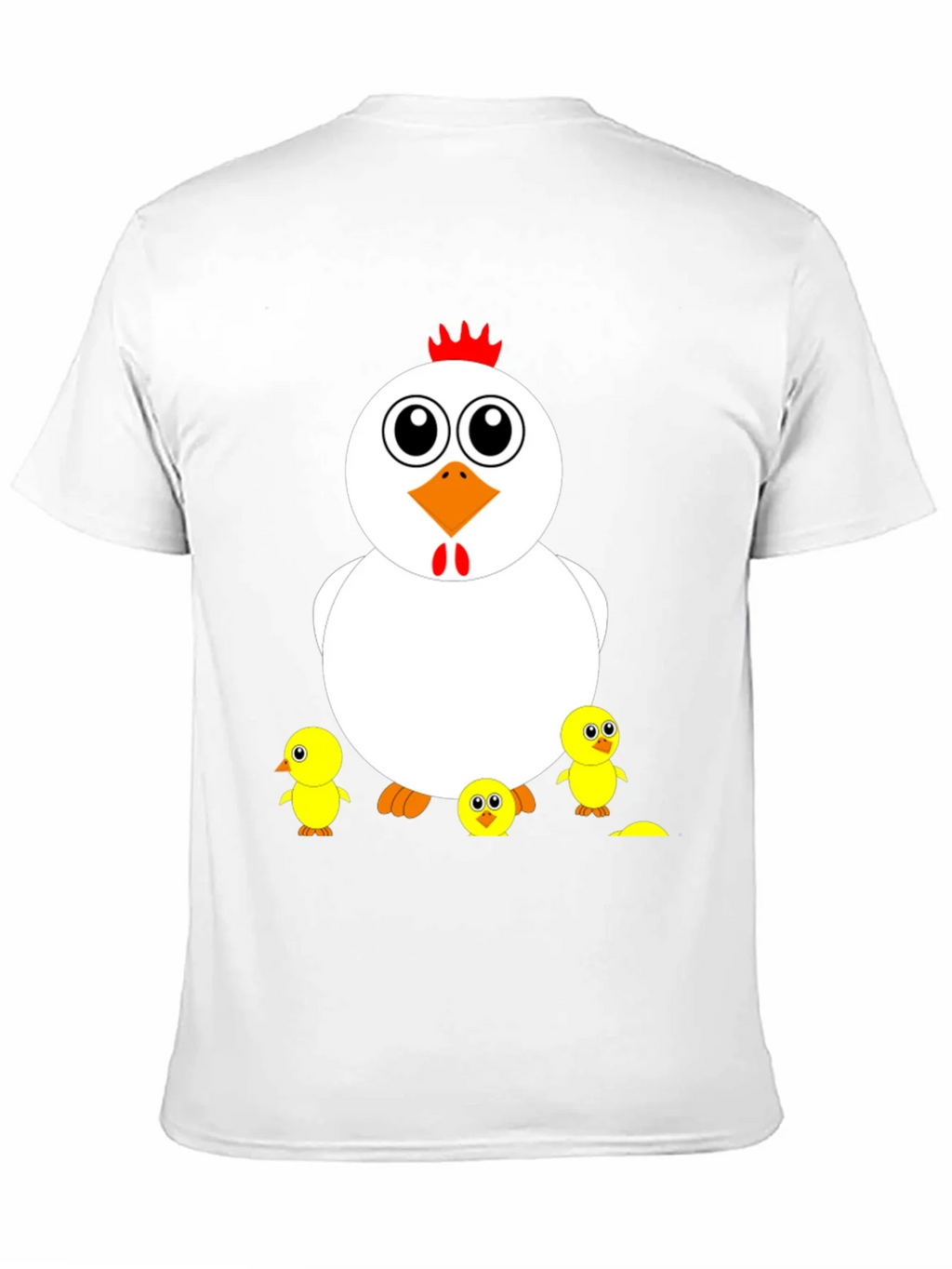 Funny Chicken & Chicks Graphic T-Shirt - Casual Black Tee product image 10