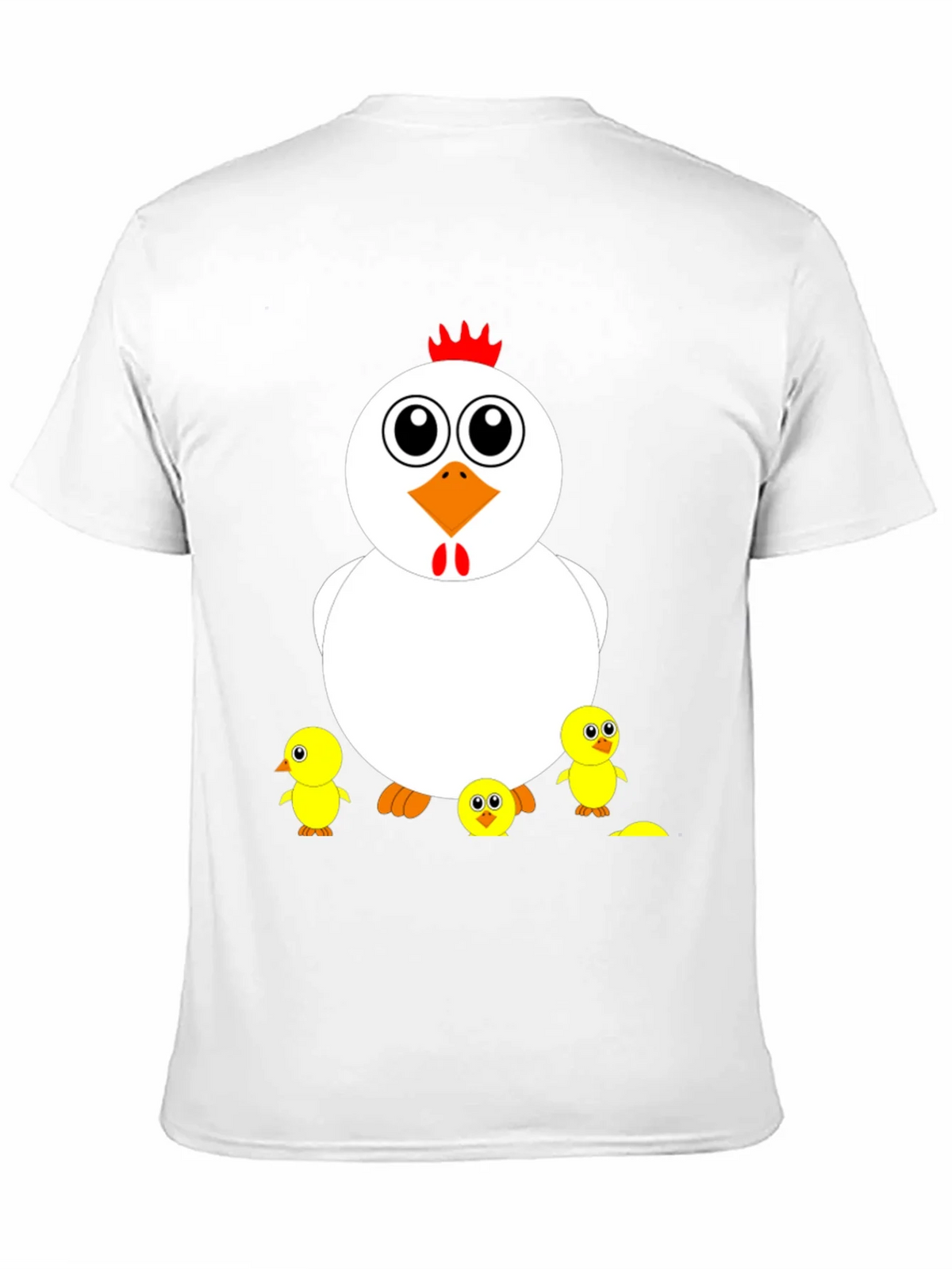 Funny Chicken & Chicks Graphic T-Shirt - Casual Black Tee product image 10