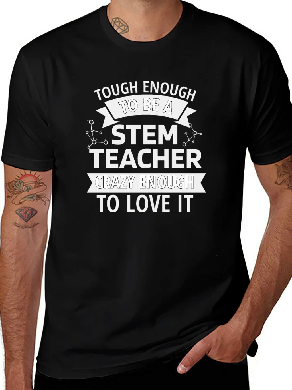 STEM Teacher T-Shirt - Tough & Crazy Enough product image 1