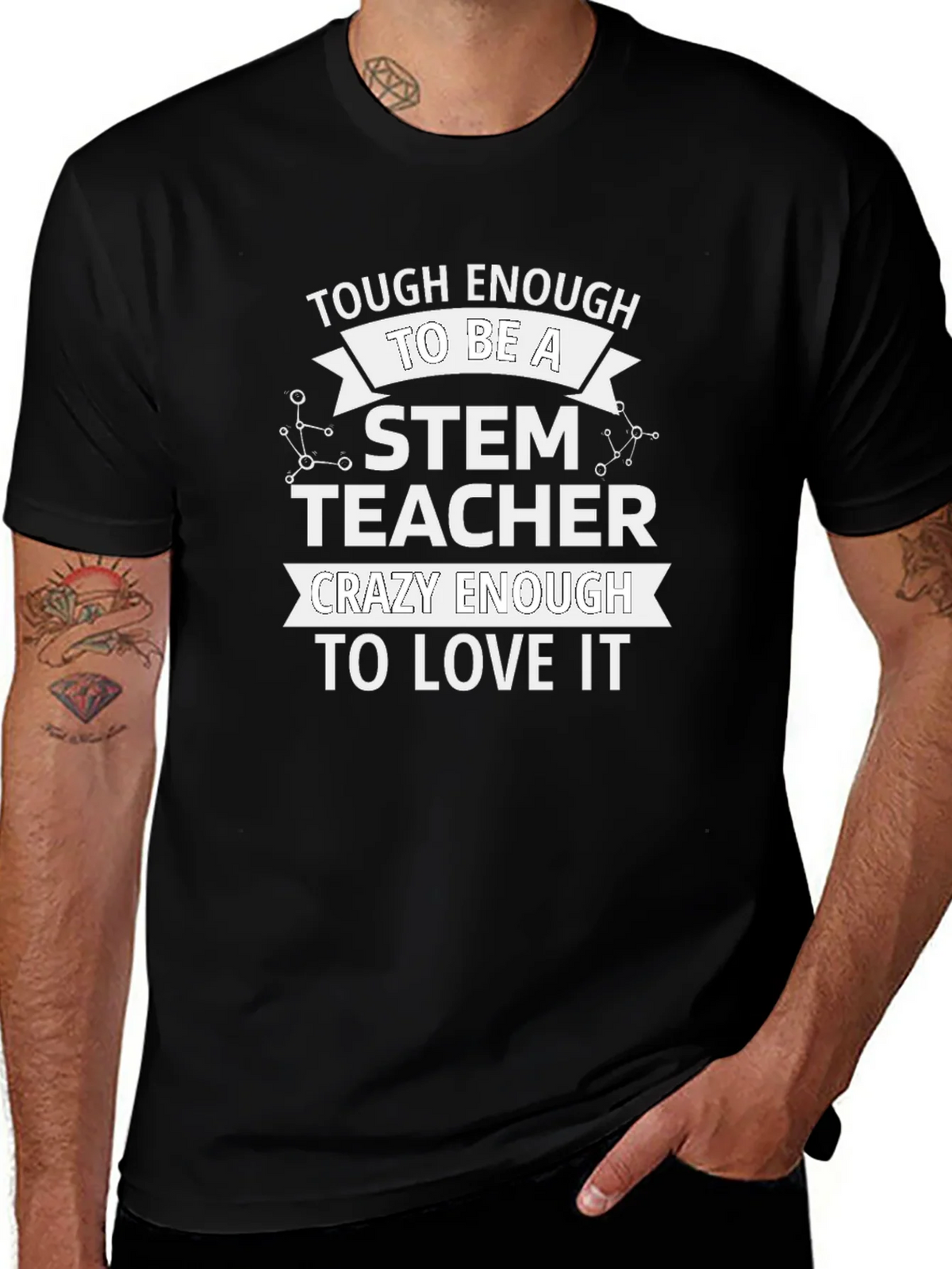 STEM Teacher T-Shirt - Tough & Crazy Enough product image 1