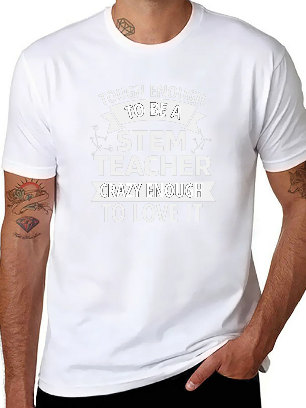 STEM Teacher T-Shirt - Tough & Crazy Enough product image 10