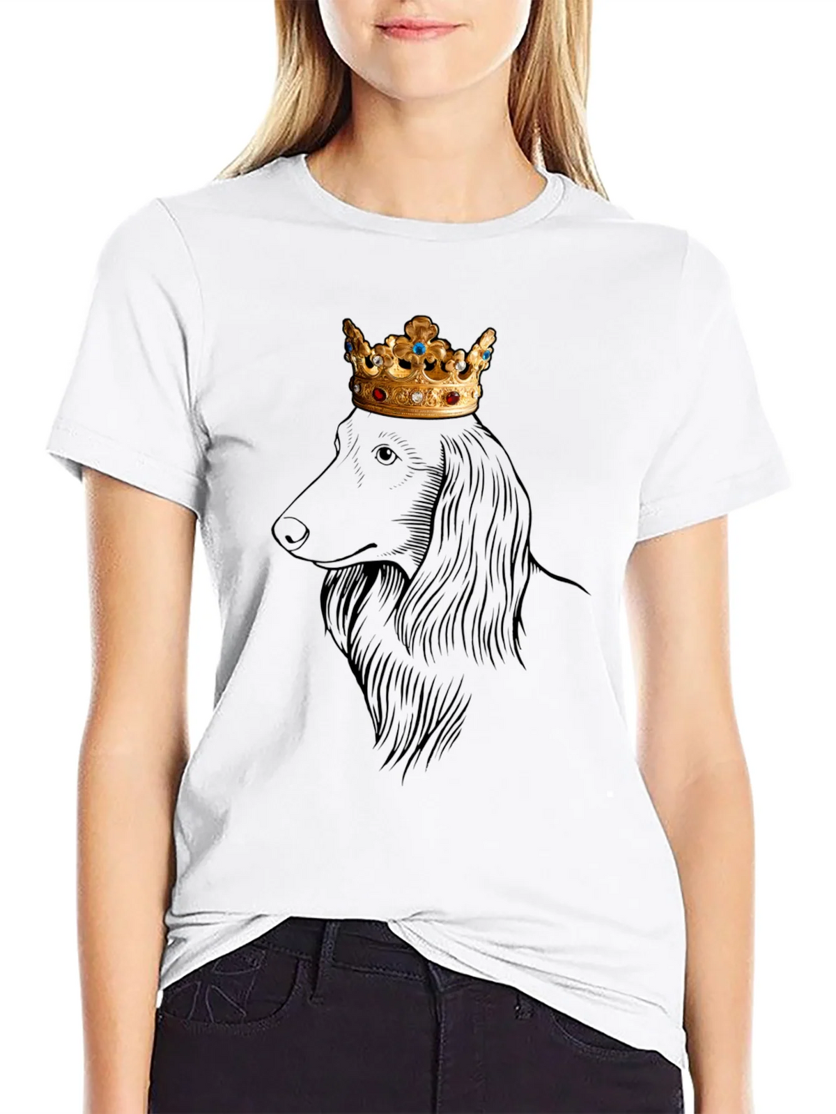 King Dachshund Graphic Tee - Regal Dog T-Shirt product image 8